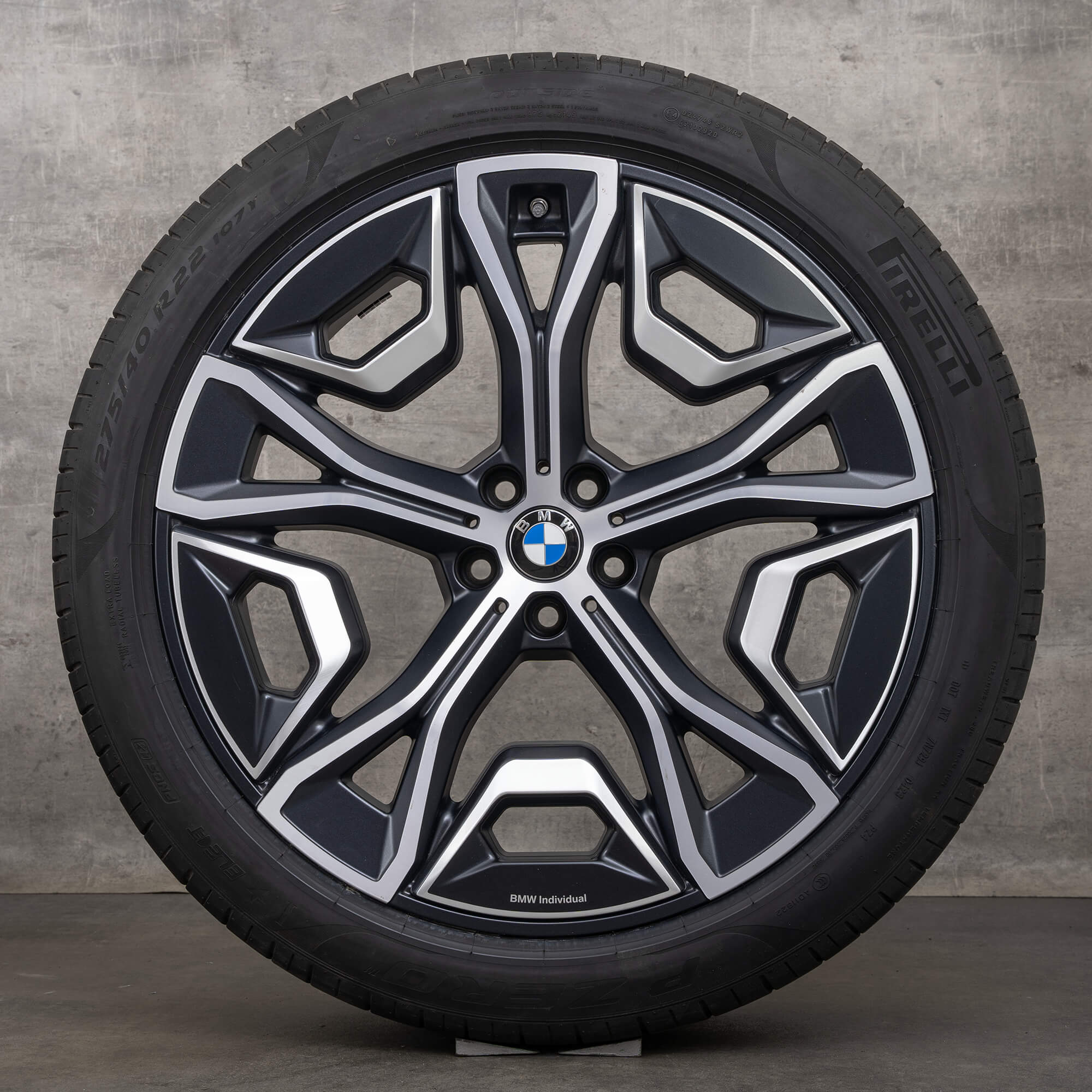 BMW iX i20 zomerwielen 22 inch velgen zomerbanden styling 1021 5A02659 zwart