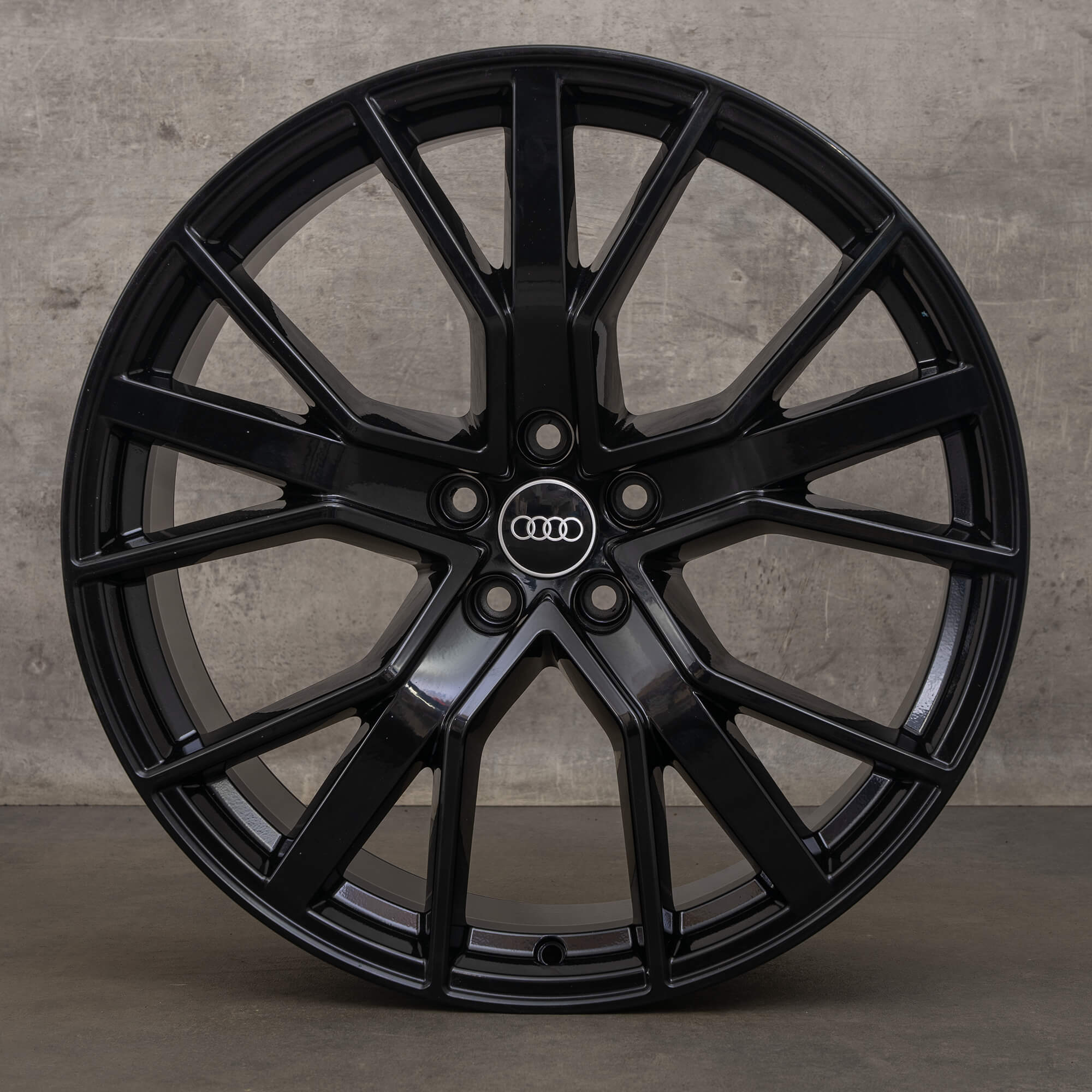 OEM Audi RS6 4G C7 21 inch rims Performance 4G0601025CJ black gloss aluminum