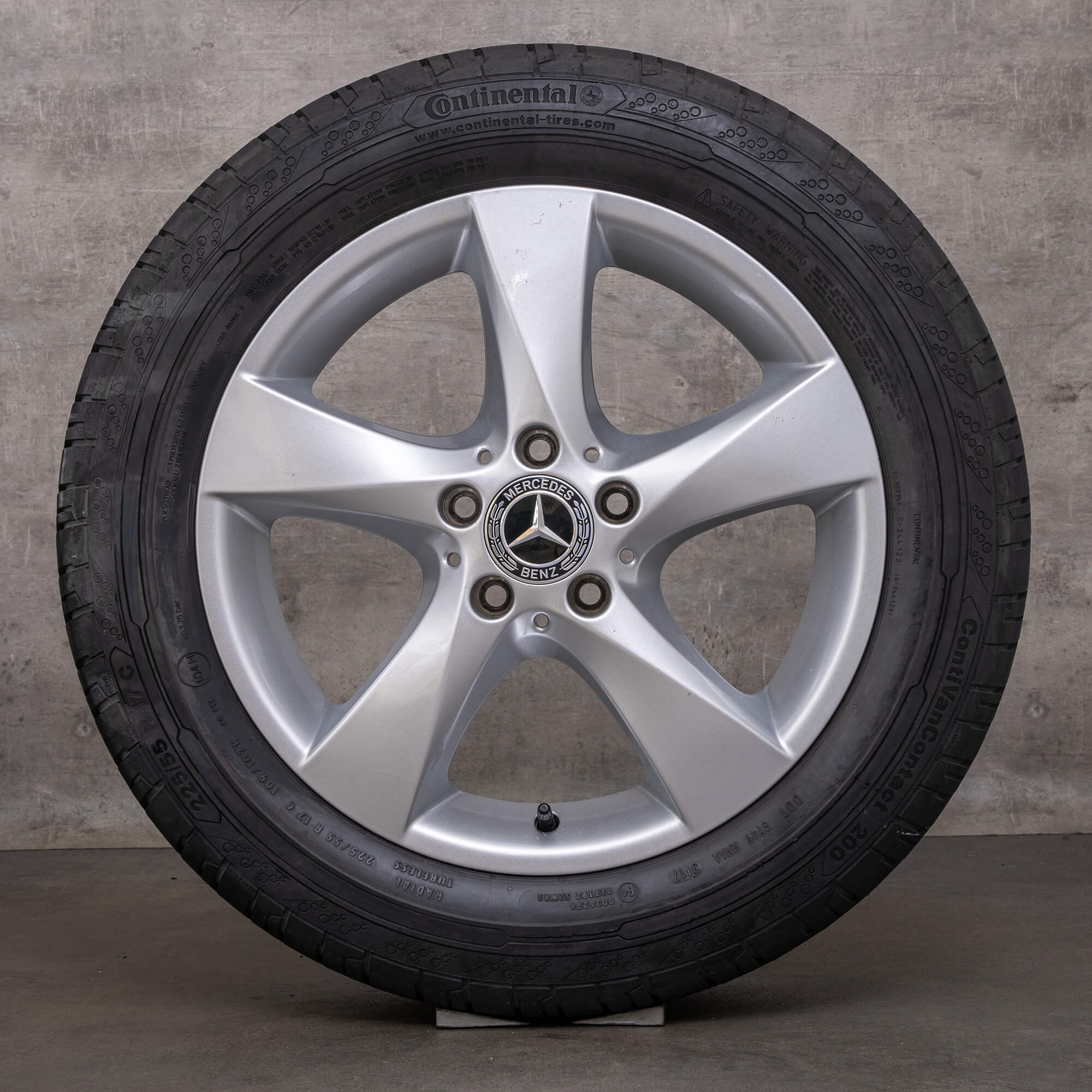 Originele Mercedes V-Klasse wielen 17 inch W447 Vito Viano zomerwielen A4474014800 zilver