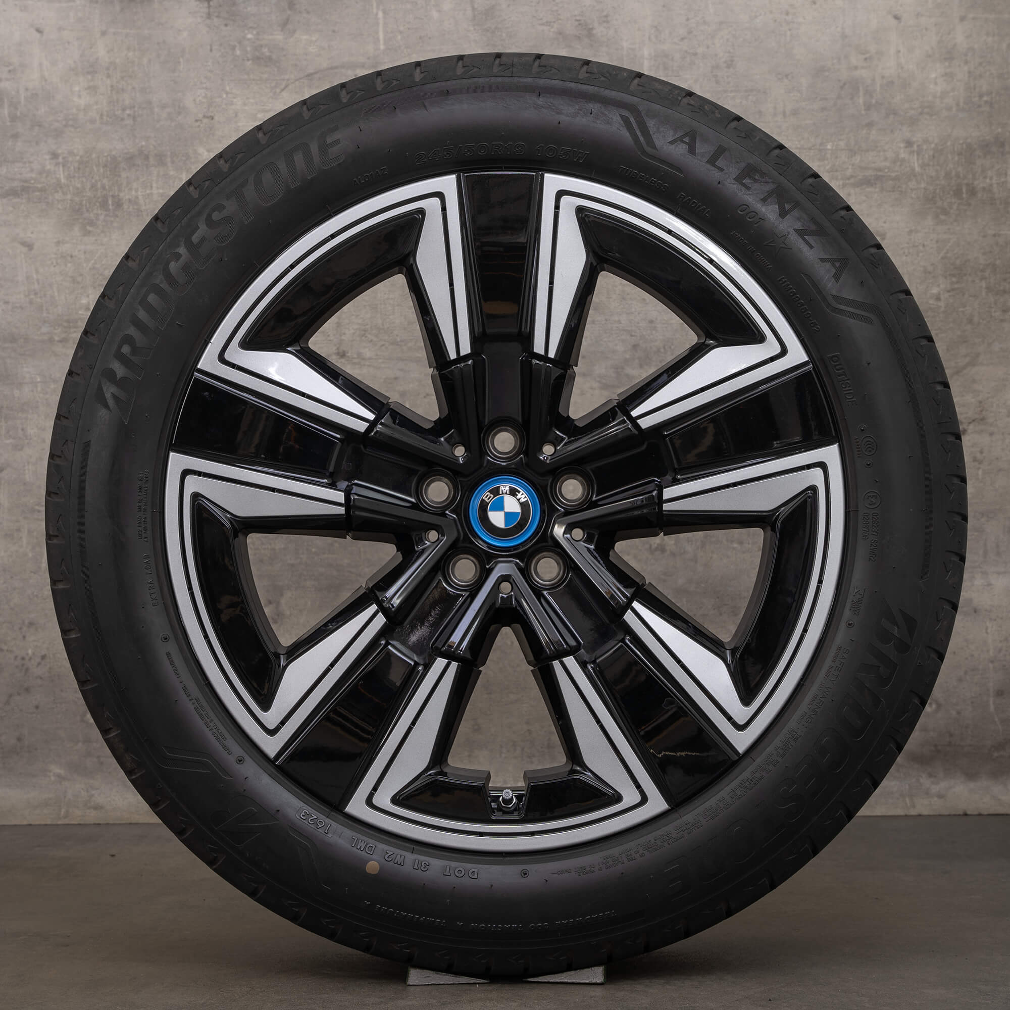 Jante originale BMW iX3 G08 19 inch iarna 6895627 Styling 842 jet black