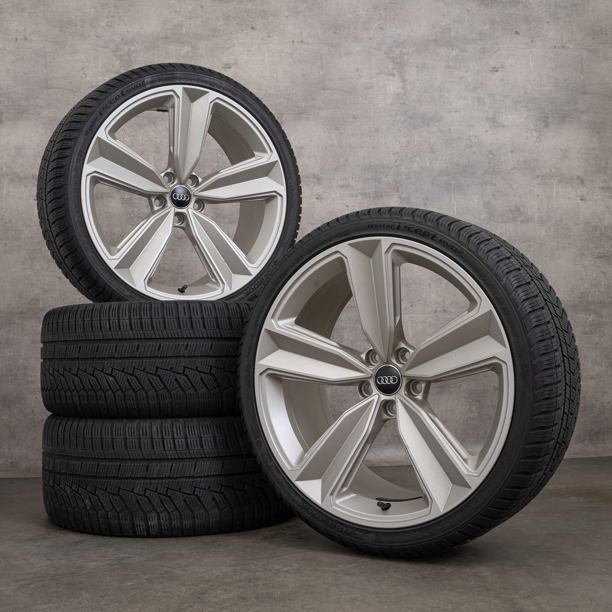 Jantes originais Audi RS4 B9 8W RS5 F5 20 polegadas rodas de inverno pneus Peak