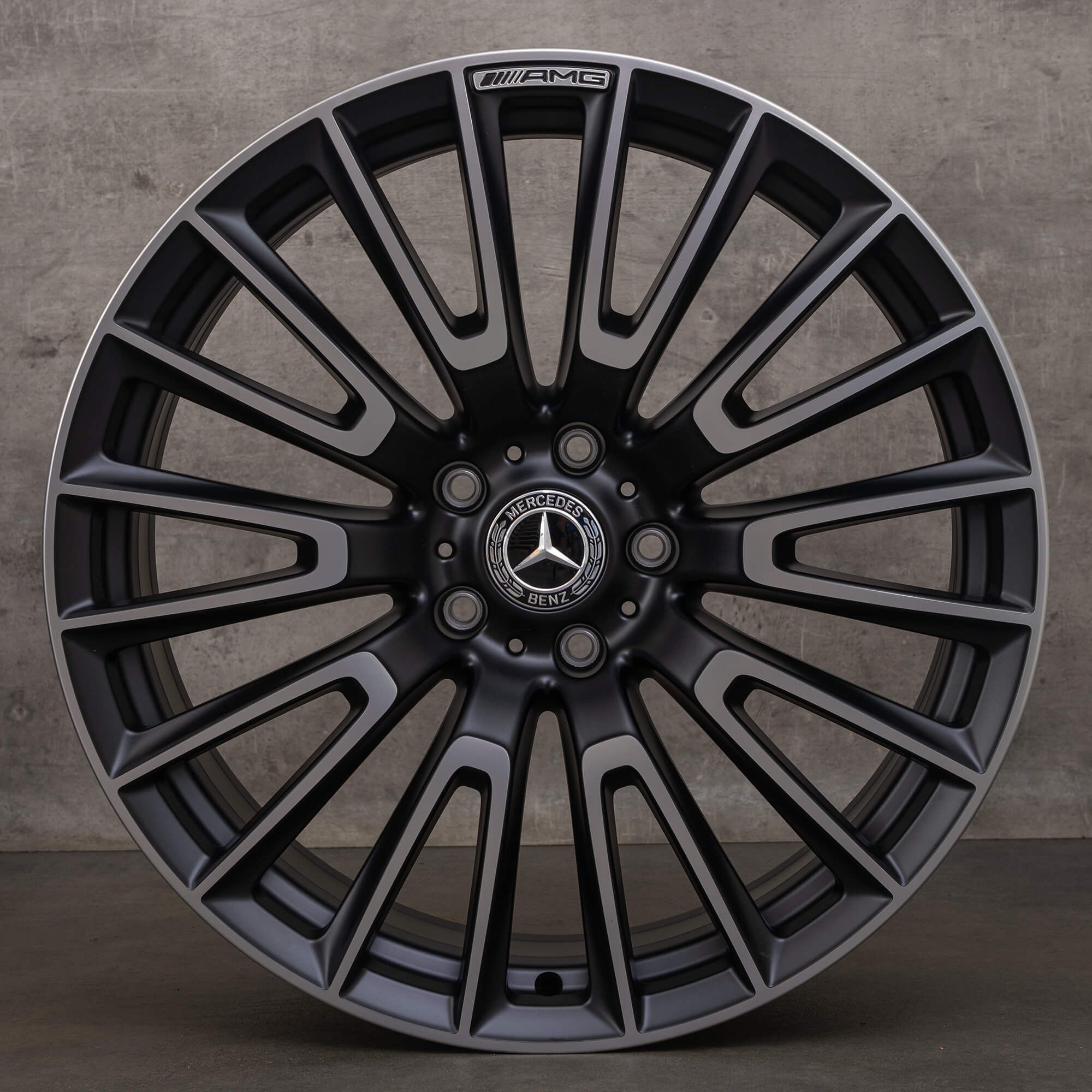 Llantas originales Mercedes Benz Clase G 22 pulgadas W465 W463A 63 A4654011000 negro mate brillante NUEVO