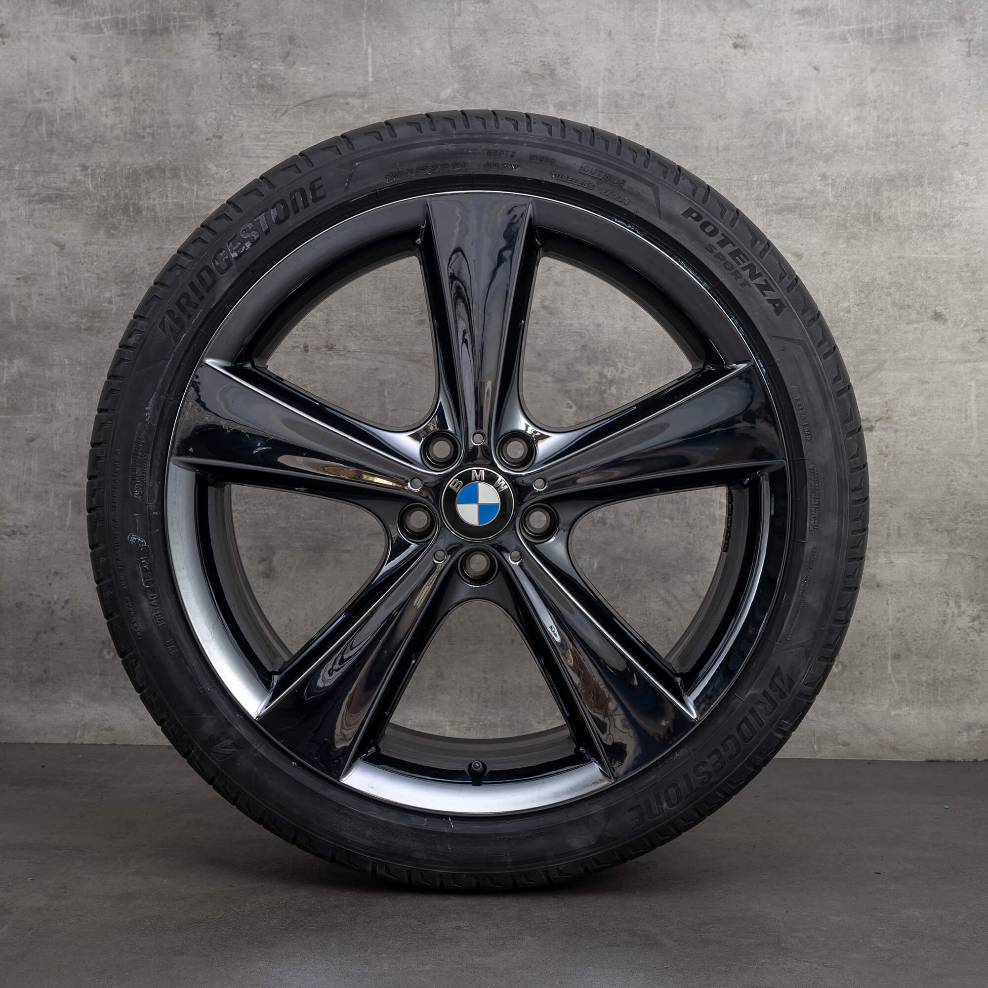 BMW 21 tums fälgar X5 F15 E70 X6 F16 styling 128 sommarhjul 6859425 6859426