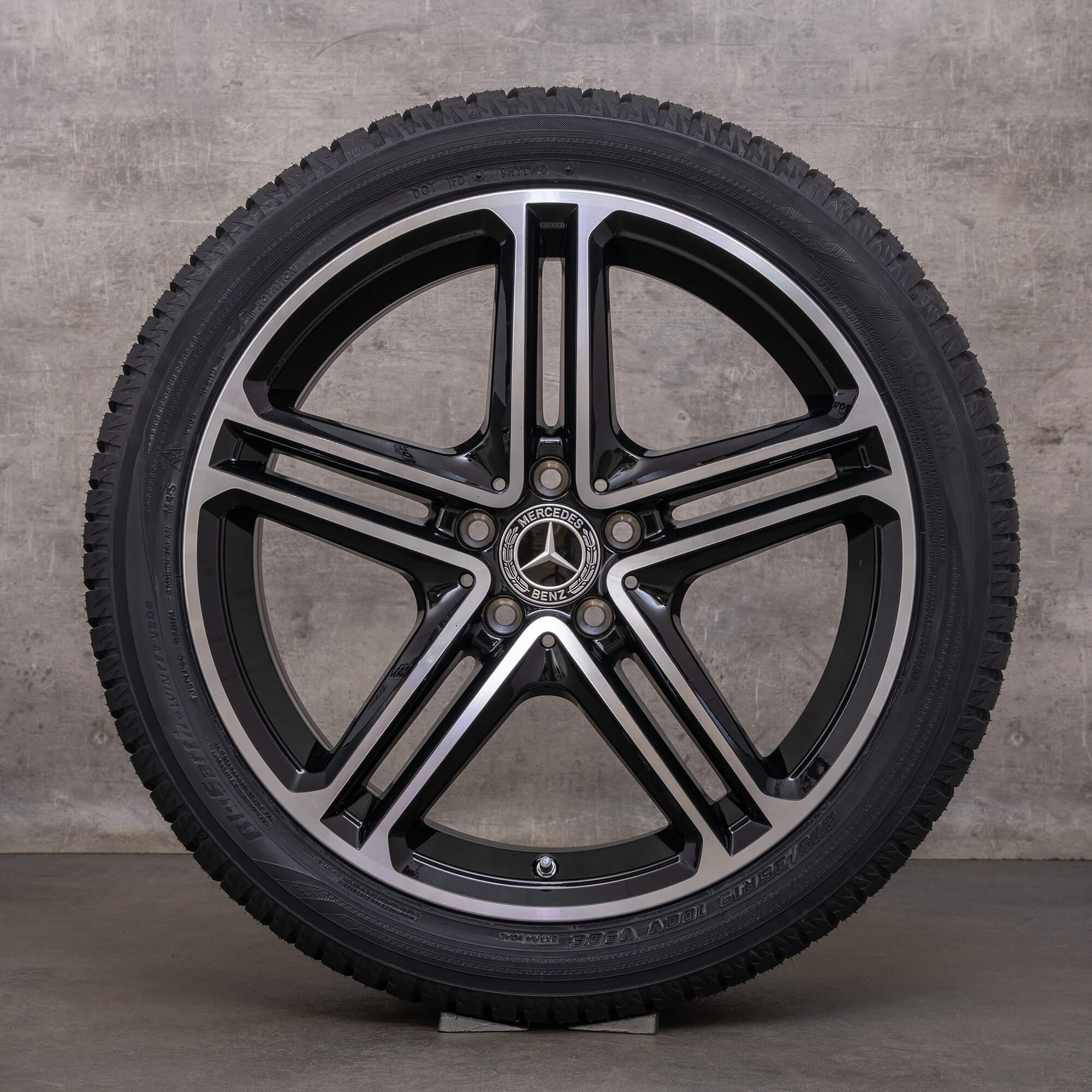 Originální zimni alu kola Mercedes CLS 19" disky C257 A2574011200 A2574011300 černé lesklé soustružené NOVÉ