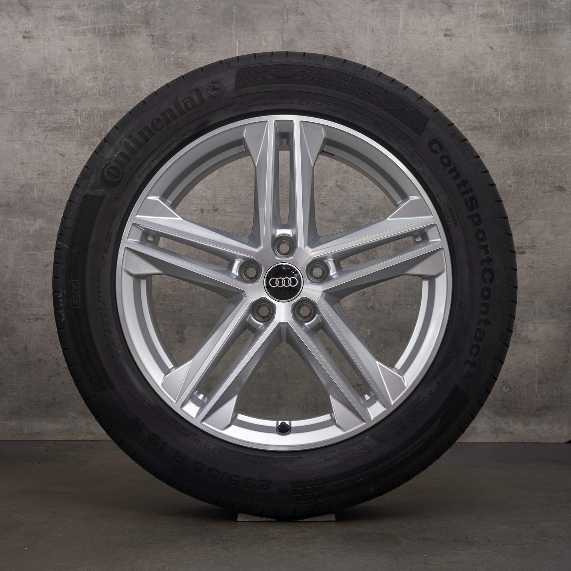 Originele Audi Q5 SQ5 velgen 19 inch FY zomervelgen 80A601025G zilverglans