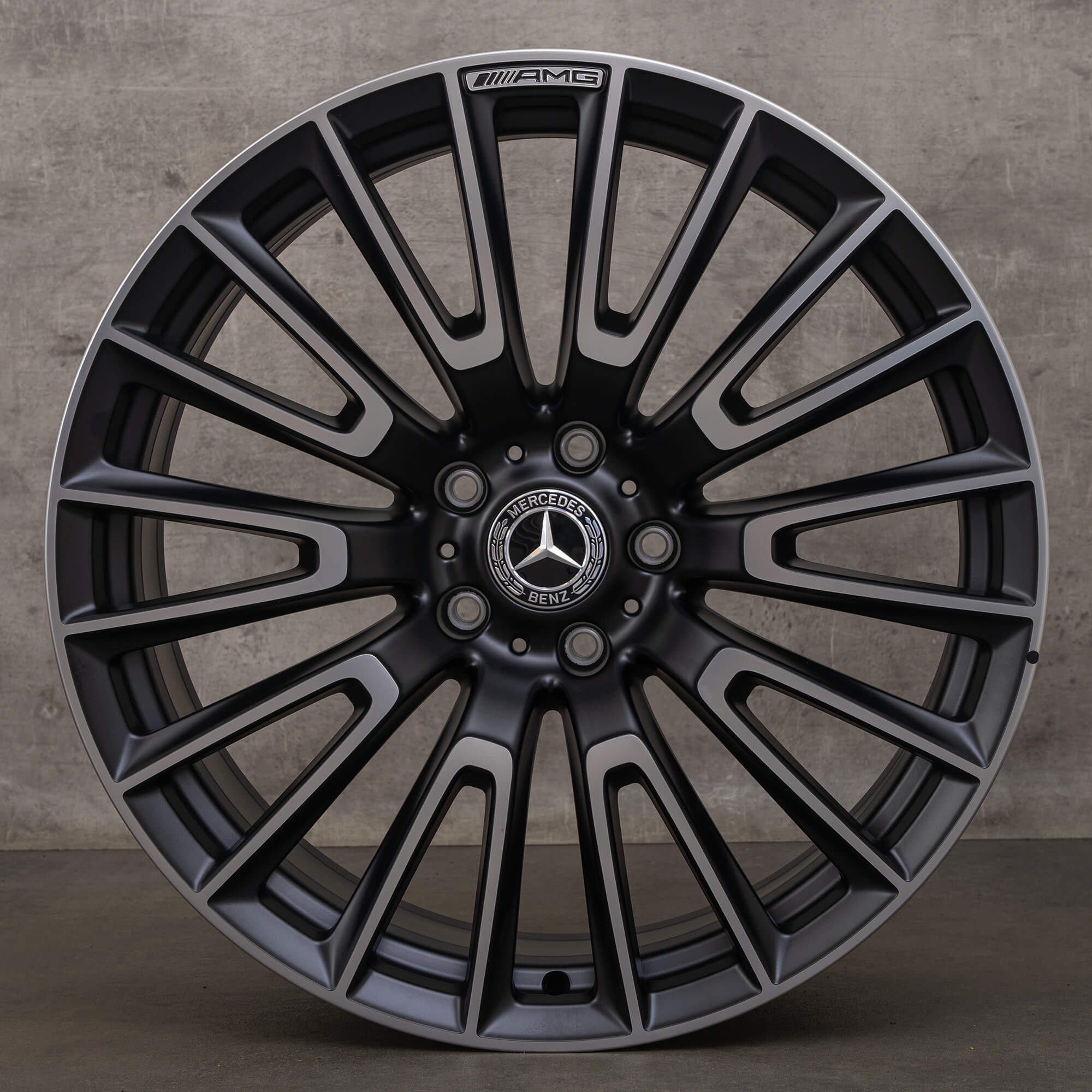 Originele Mercedes Benz G-Klasse velgen 22 inch W465 W463A G 63 A4654011000 zwart mat glanzend NIEUW