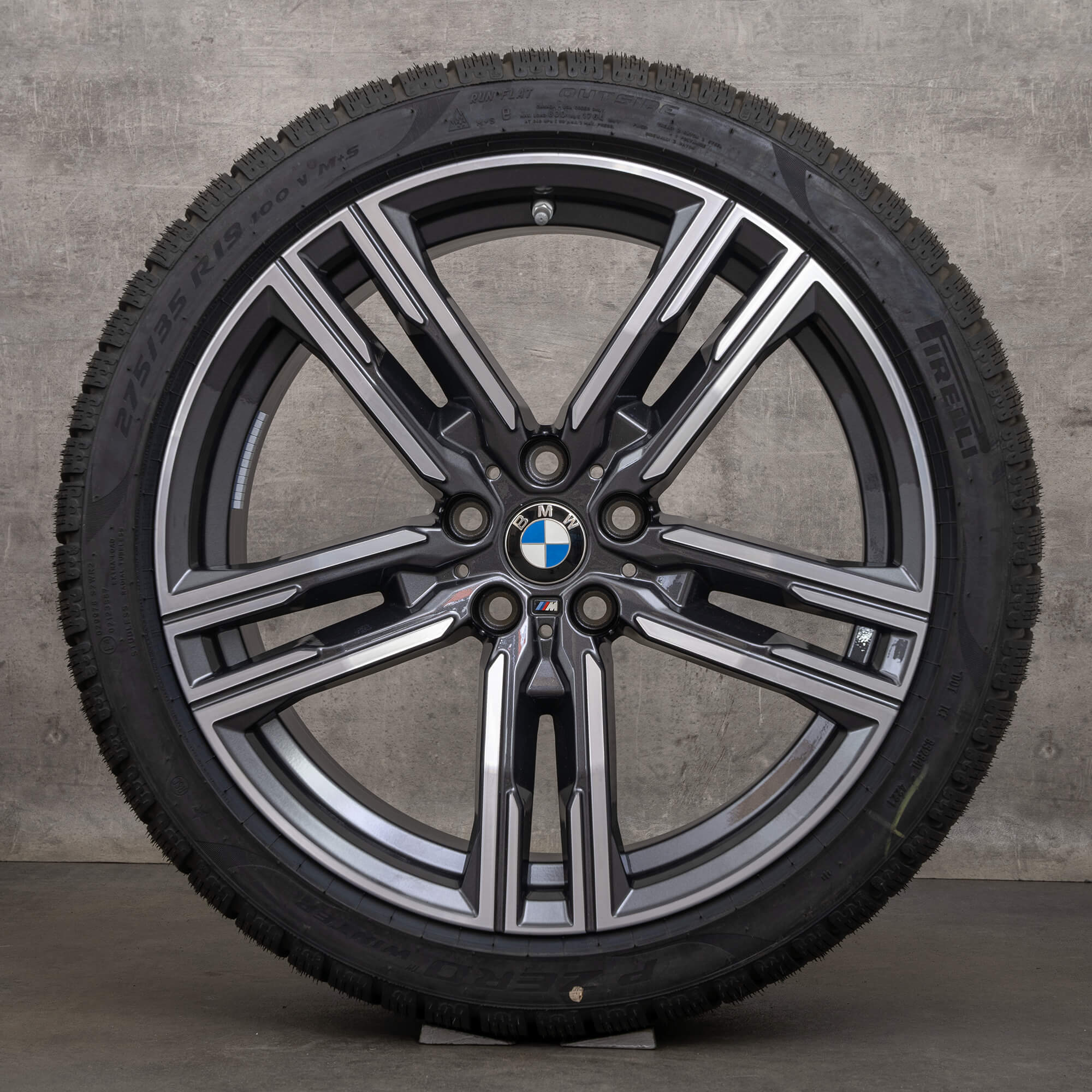 BMW Série 8 G14 G15 G16 jantes hiver 19 pouces 8090019 8090020 727 M orbite gris