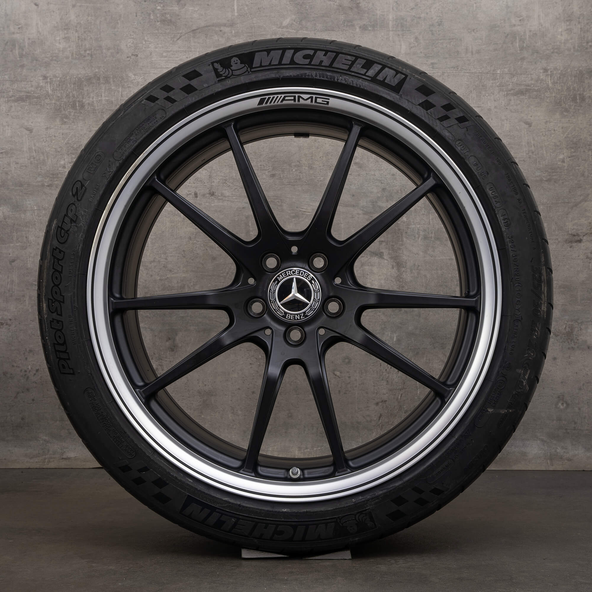 Originele Mercedes Benz AMG GT R velgen 19 20 inch C190 R190 zomerwielen A1904011600 A1904012300 mat zwart