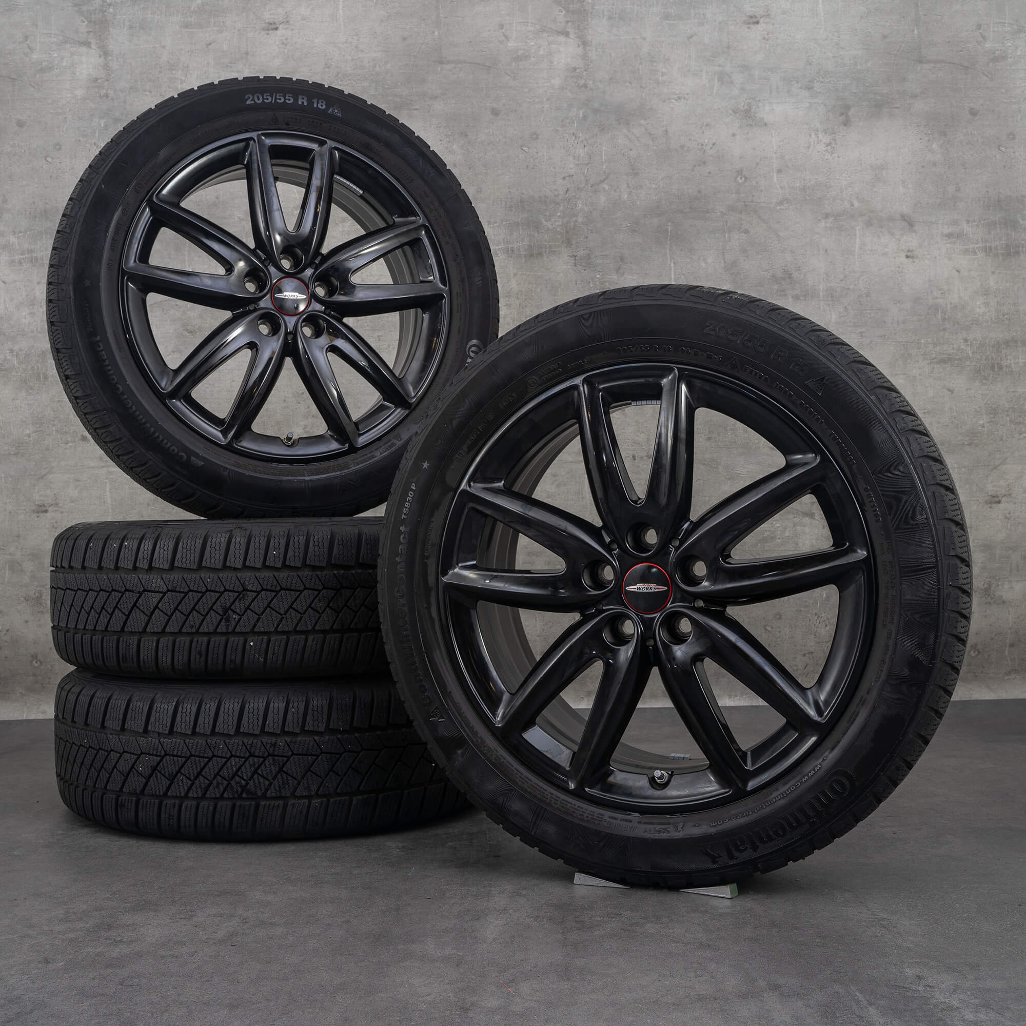 Mini 18 tums fälgar Clubman 6887611 vinterdäck vinterhjul JCW Grip Spoke 815