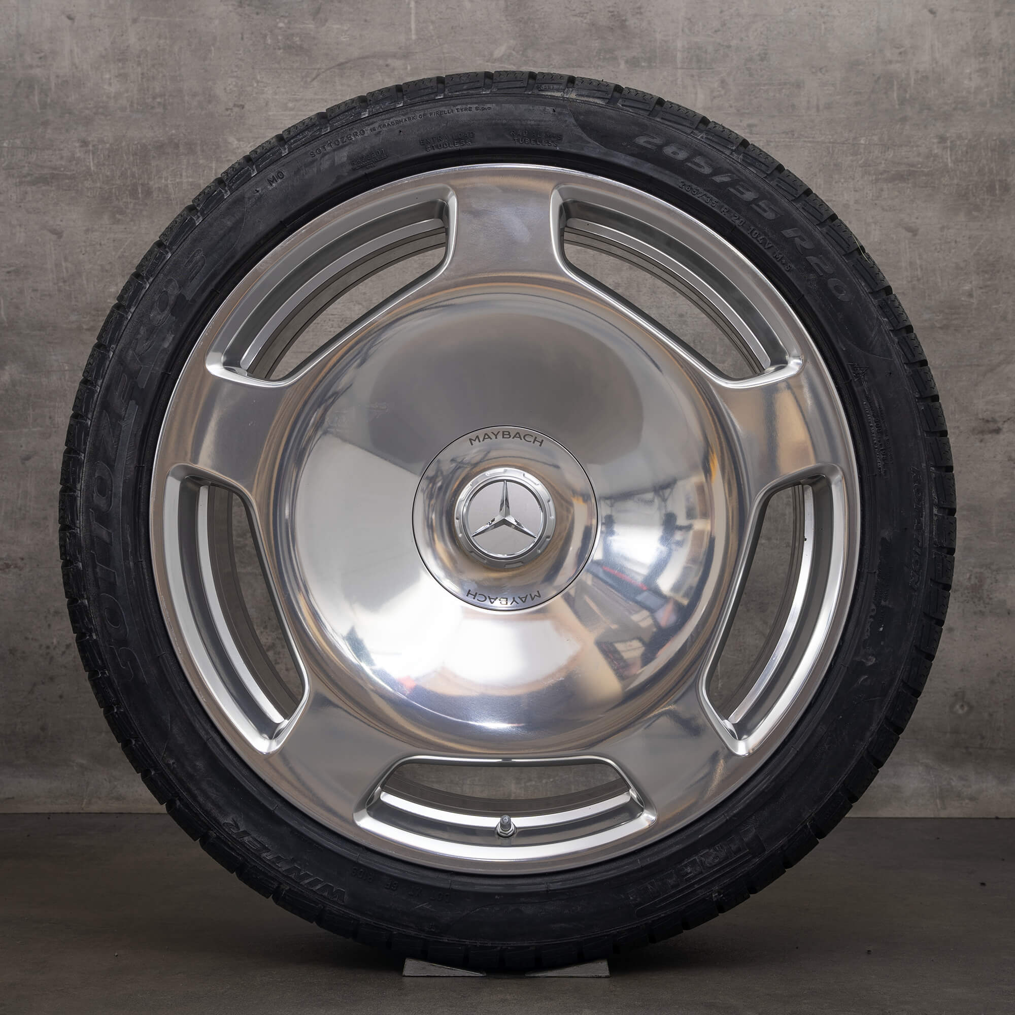 Jante originale Mercedes Maybach Clasa S 20 inch Z223 roți de iarnă A2234014200 A2234014300 cromate