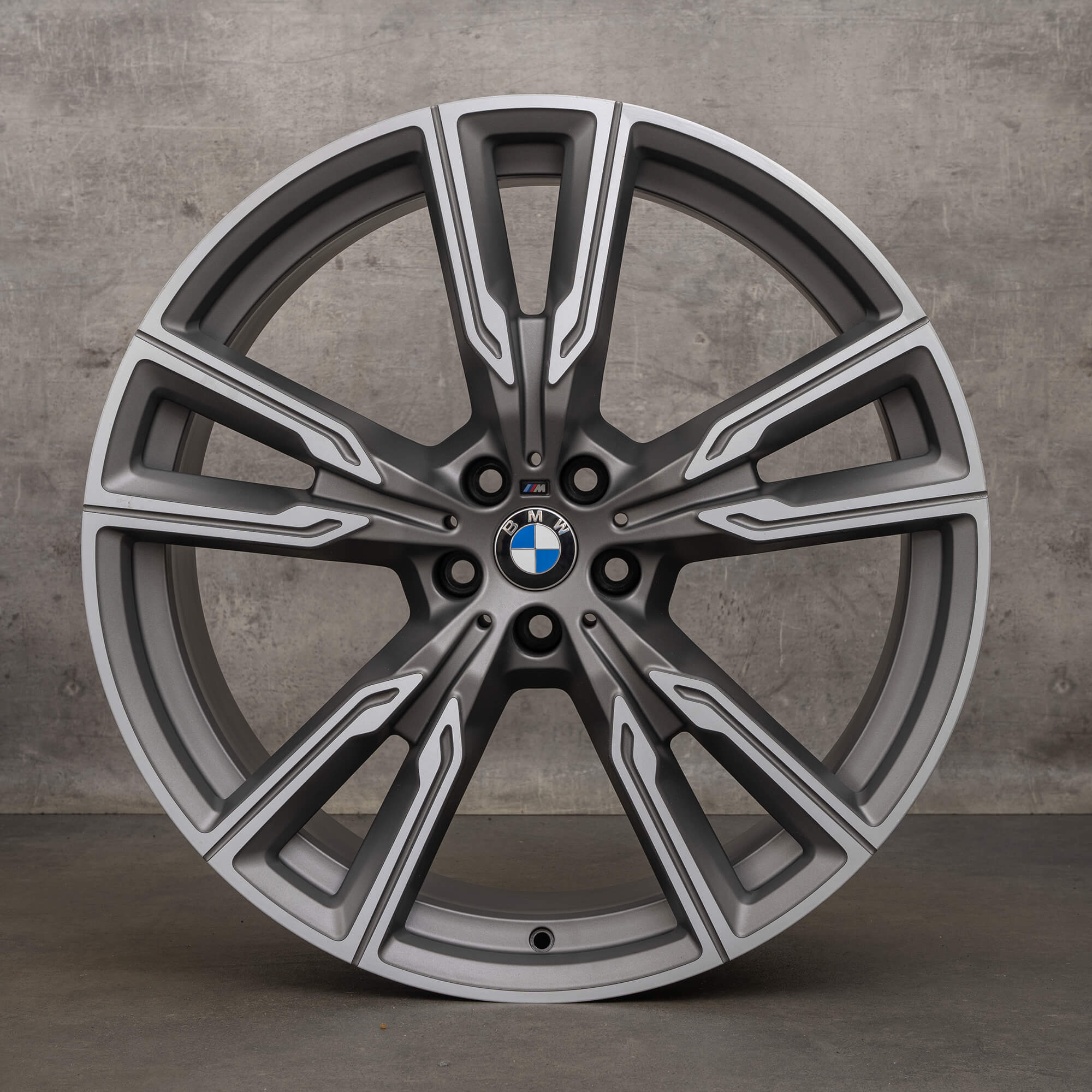 OEM BMW X5 G05 X6 G06 22 inch rims 8072002 8072003 747 M cerium grey matt high gloss