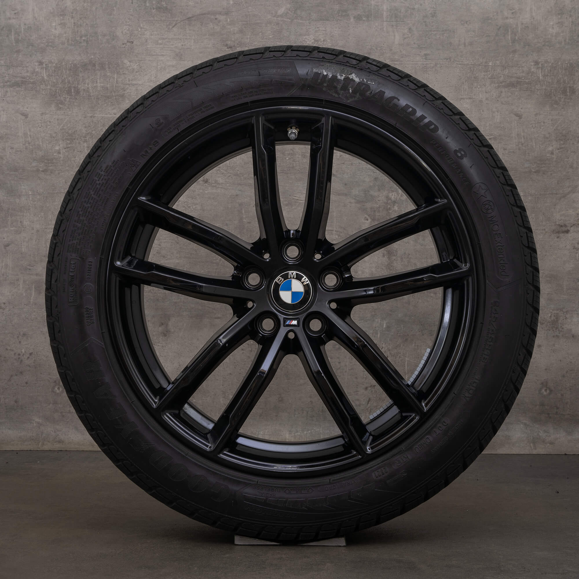 Jantes originais BMW Série 5 8 18 polegadas G30 G31 G14 G15 G16 rodas de inverno 8747407 Estilo 662 M preto