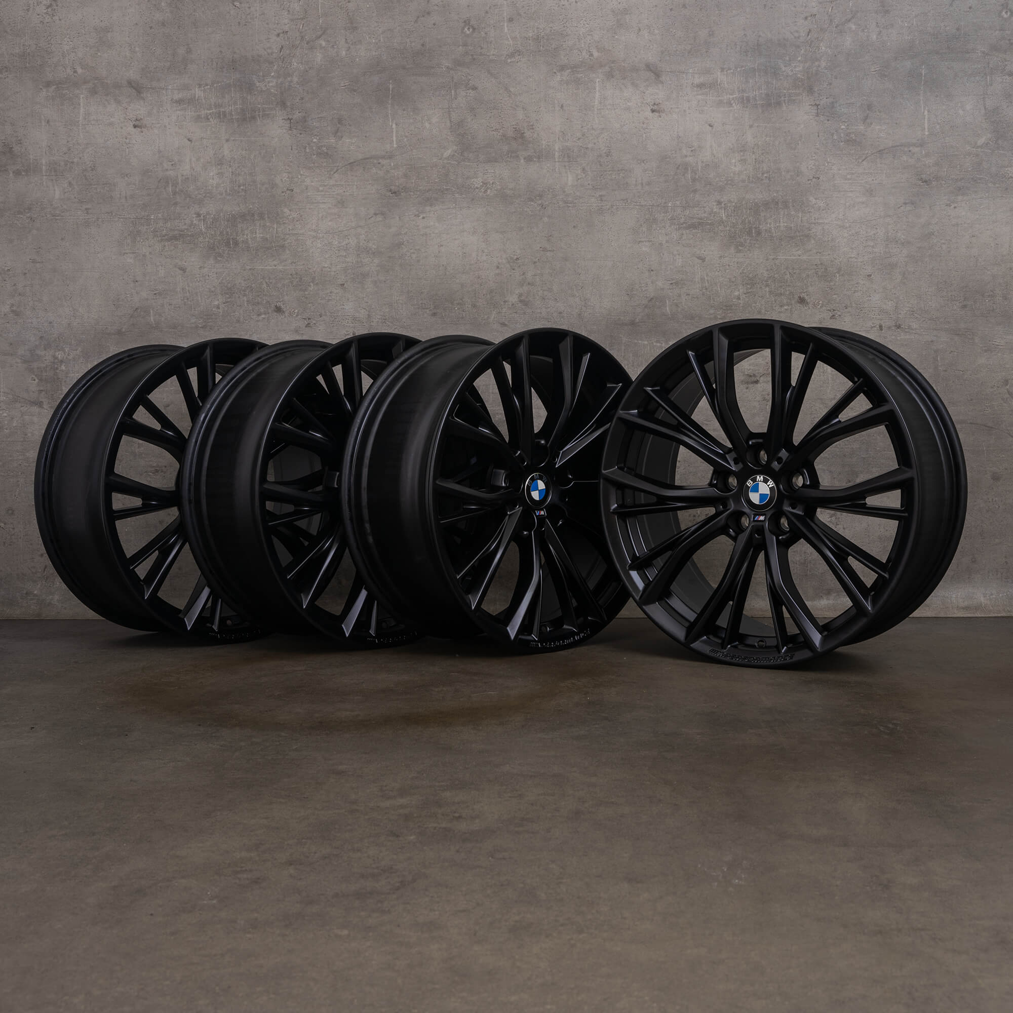 Originální BMW řady 5 ráfky 19" G30 G31 6885455 hliníkové styl 786 M černá matná NOVINKA