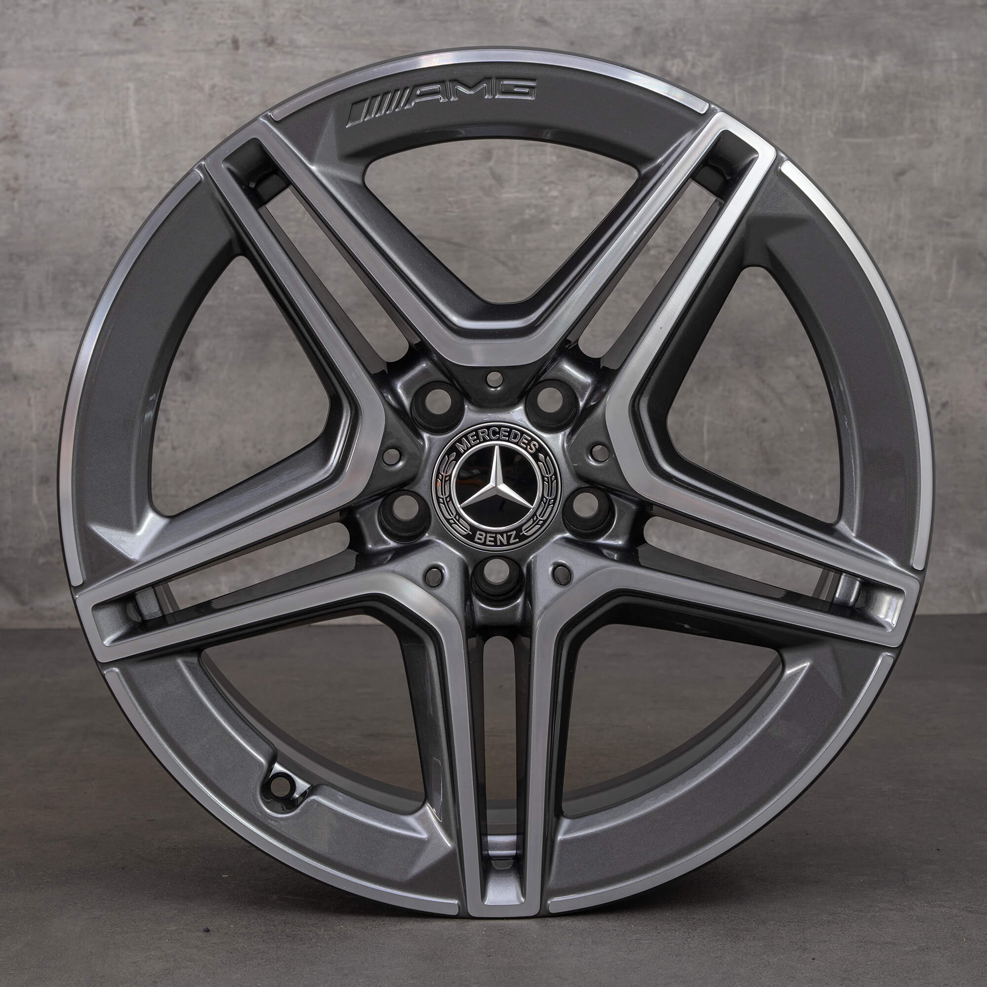 Mercedes-Benz A-Klasse A35 AMG velgen 18 inch W177 V177 A1774013800 himalayagrijs glanzend gedraaid