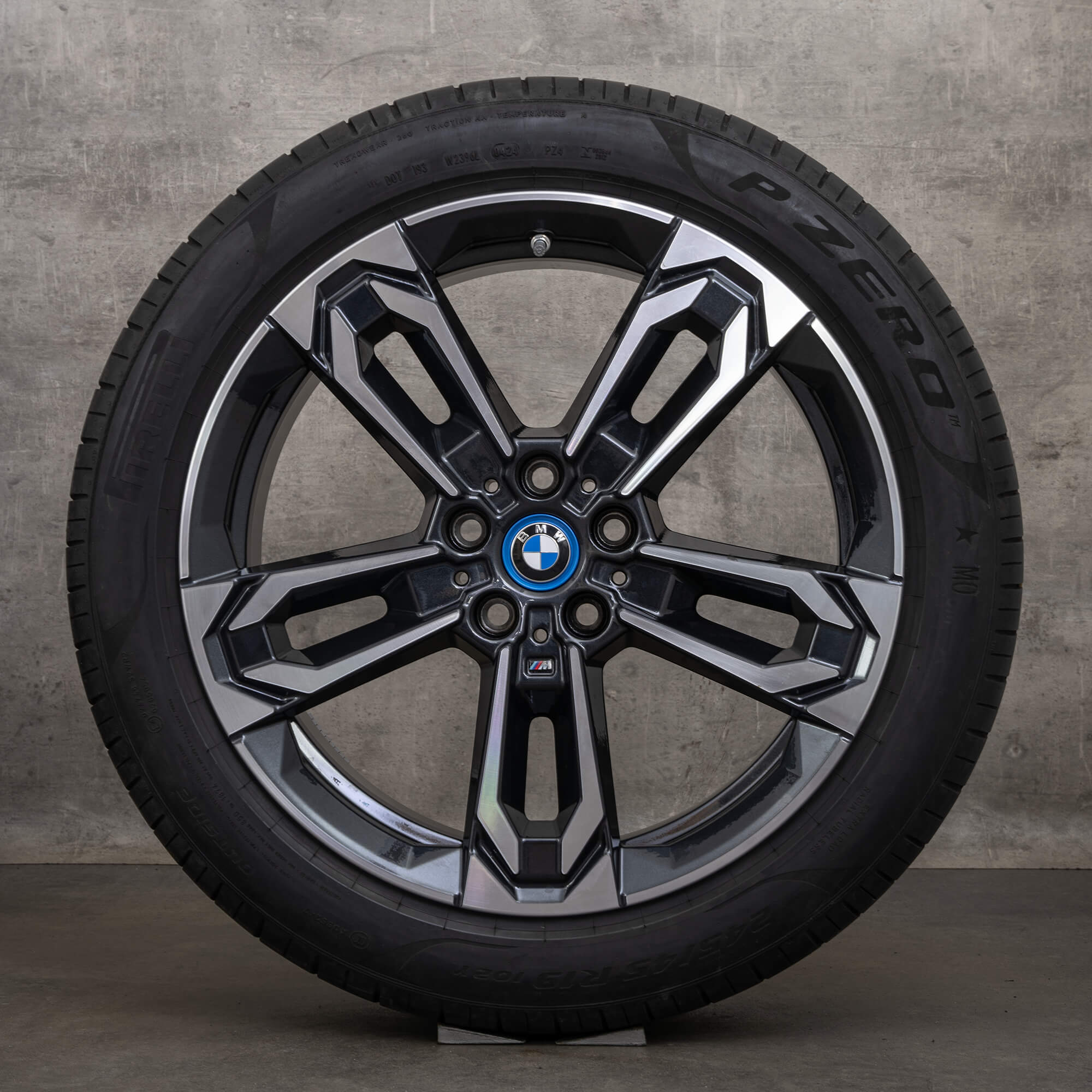 OEM BMW X1 iX1 X2 rims 19 inch U11 U10 summer wheels Styling 871 M 5A1E230 jet black high gloss