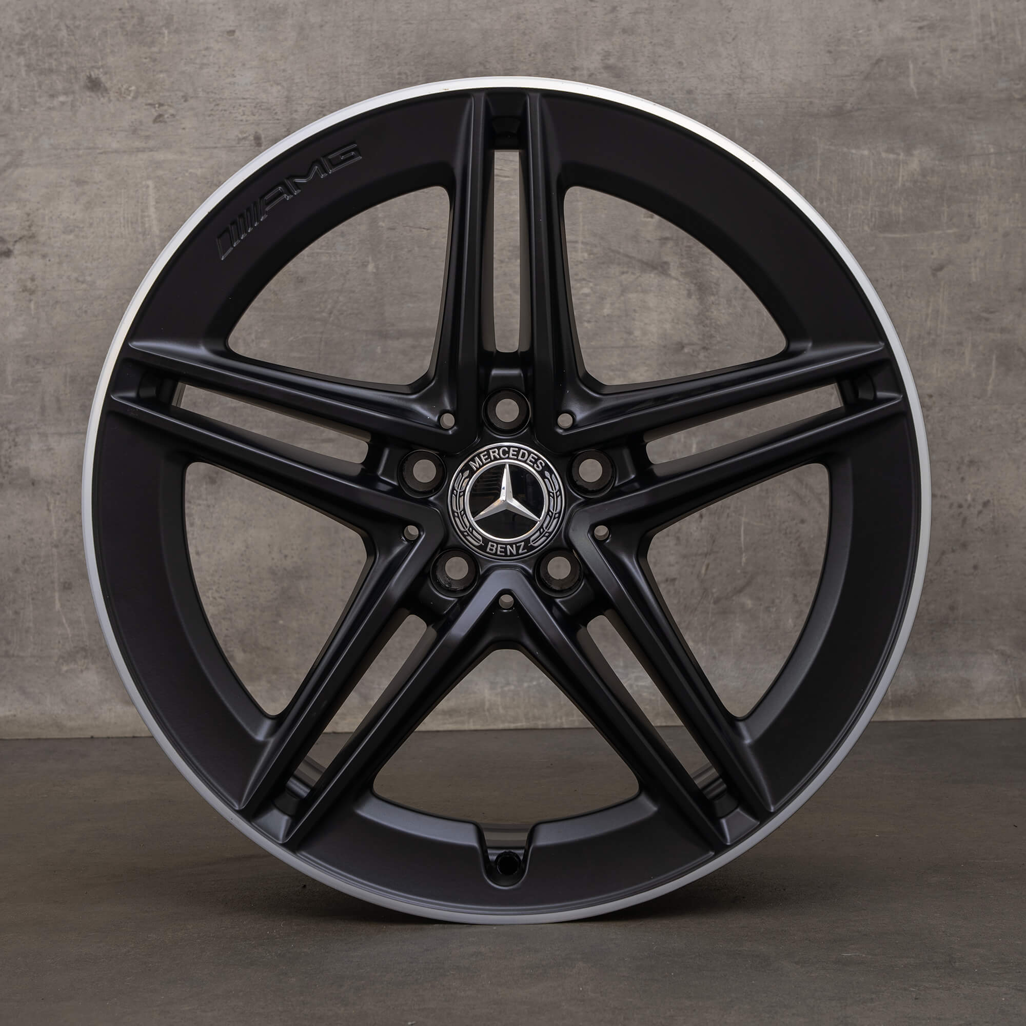 Jante originale AMG Mercedes Benz Clasa A A45 CLA 45 19 inch W177 C118 A1774012300 negru mat lucios NOU