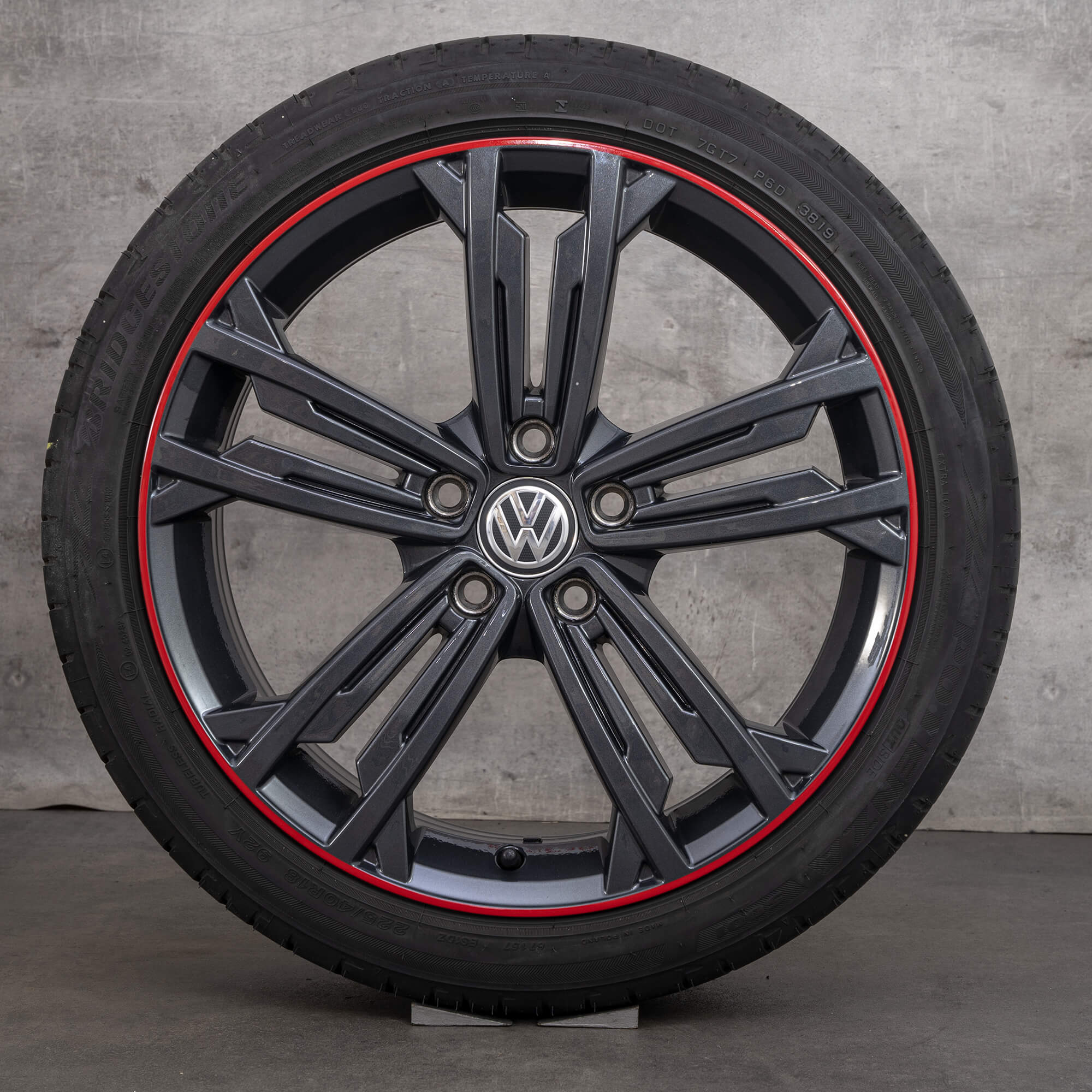 VW Golf 7 6 GTI GDT Seville summer wheels 18 inch rims tires