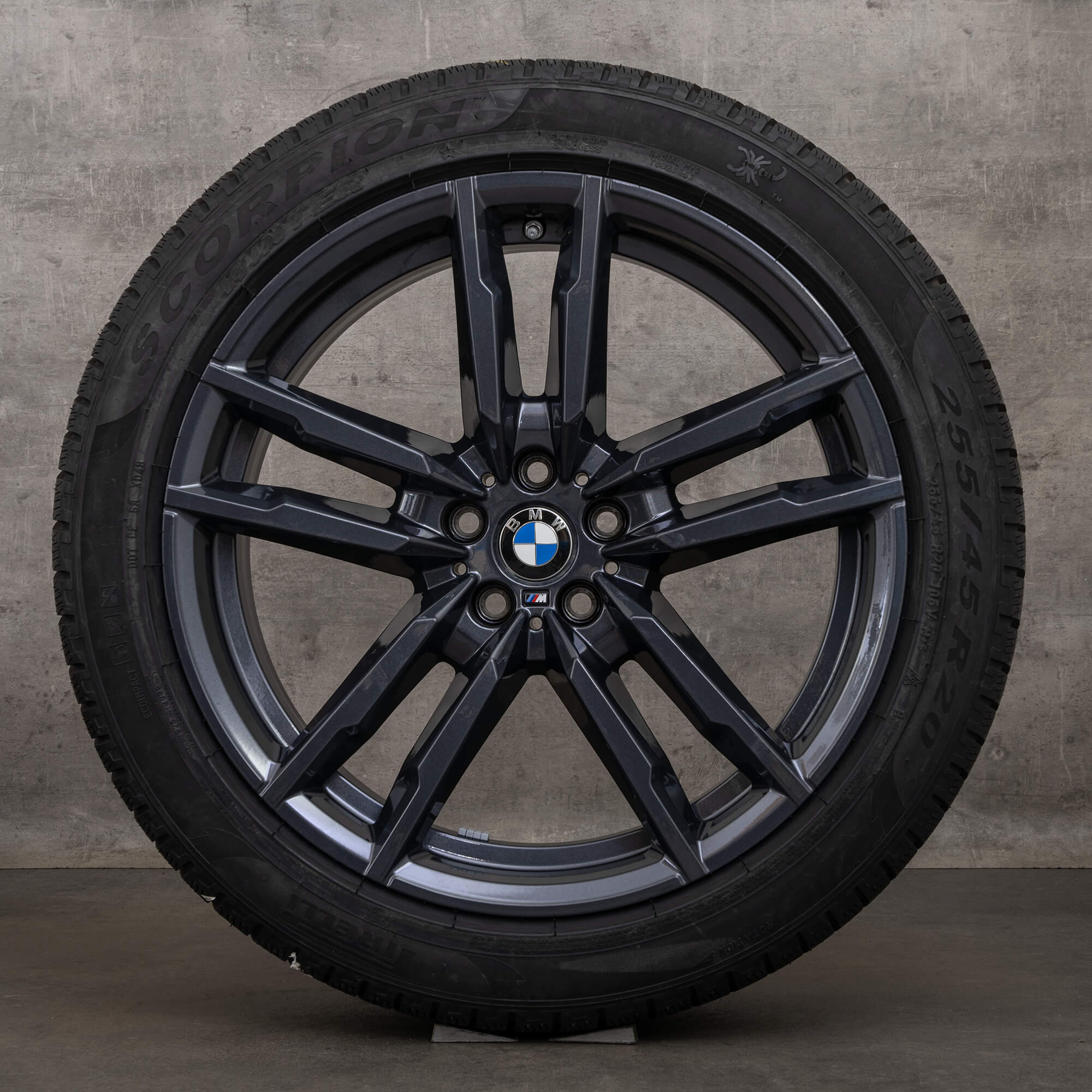 Originální zimni alu kola BMW X3M X4M 20" F97 F98 disky styling 764 M 8059718 8059724 orbit grey