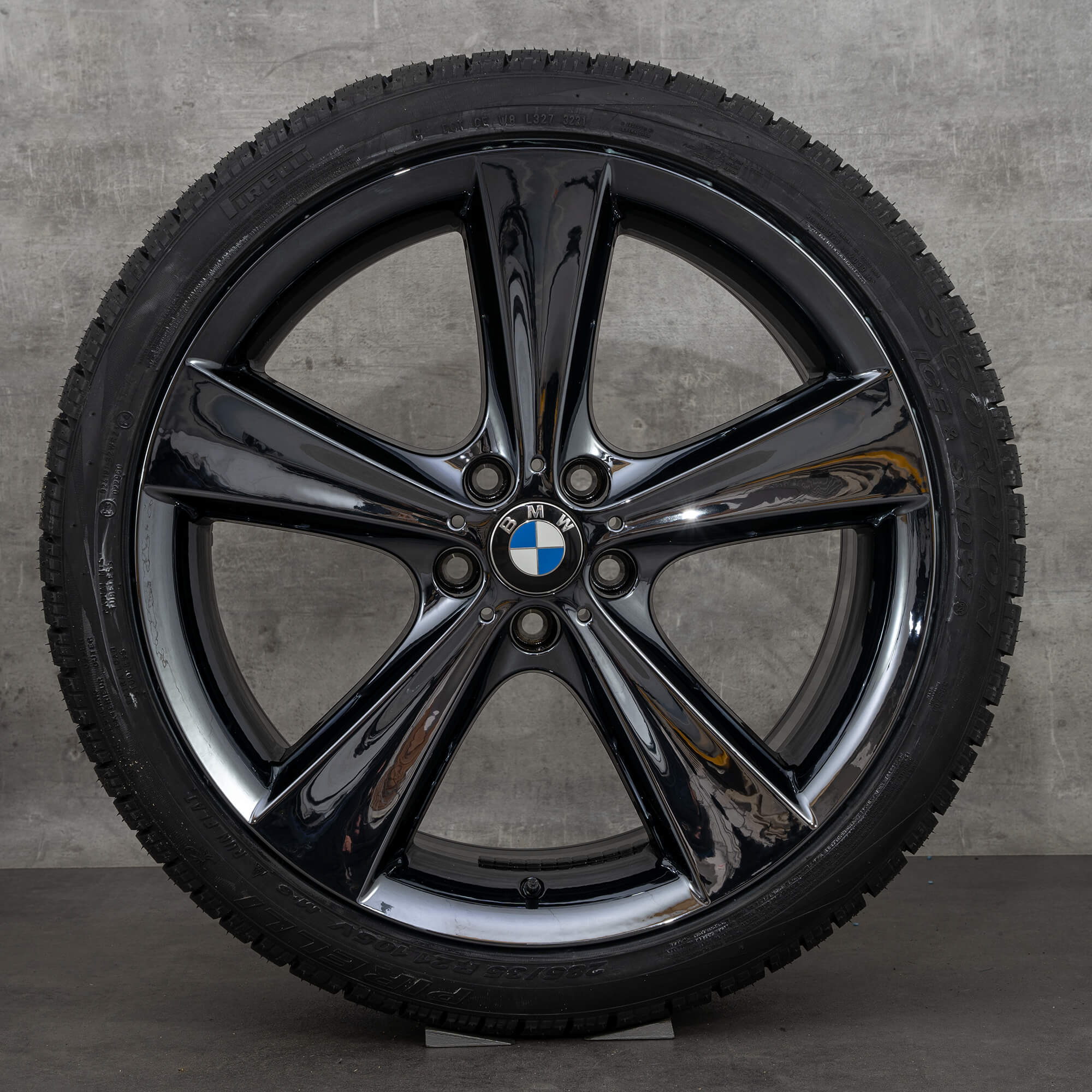 Cerchi BMW 21 pollici X6 E71 ruote invernali 128 6859425 6859426 nero liquido