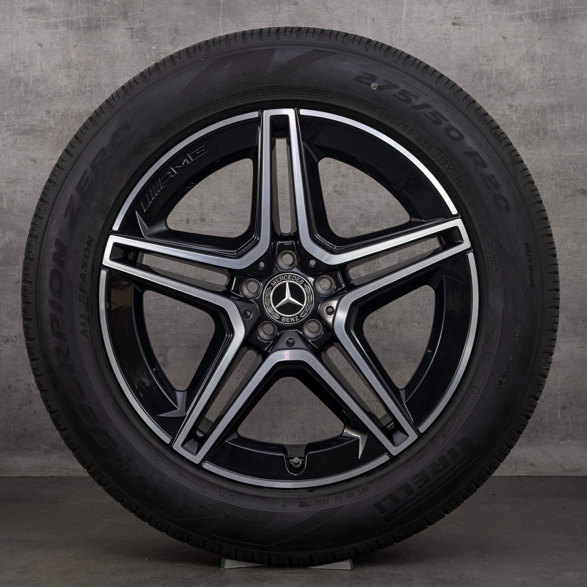 Mercedes Benz 20 inch rims GLE SUV V167 all-weather tires double spoke