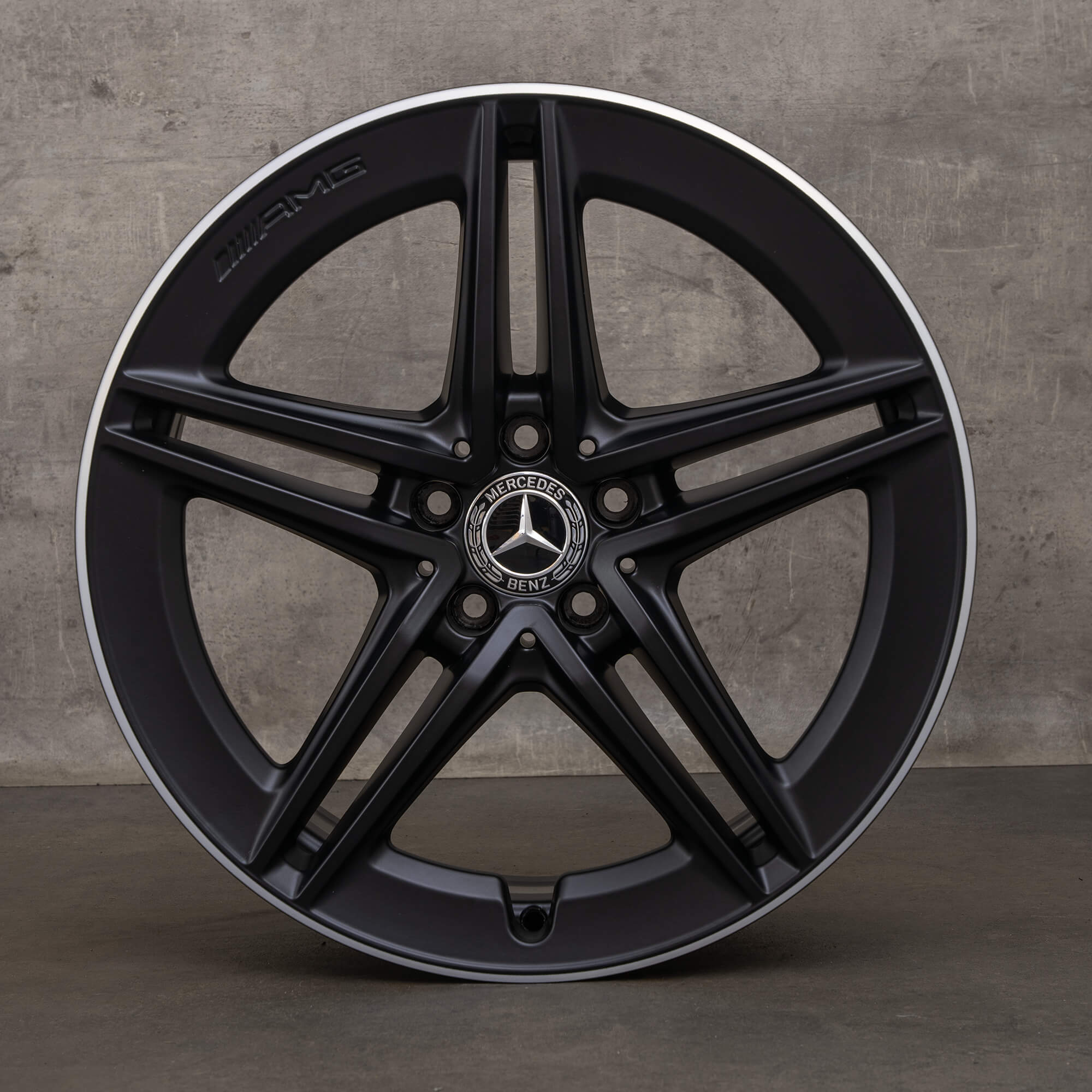 Llantas originales AMG Mercedes Benz Clase A A45 CLA 45 19 pulgadas W177 C118 A1774012300 negro mate brillo NUEVO