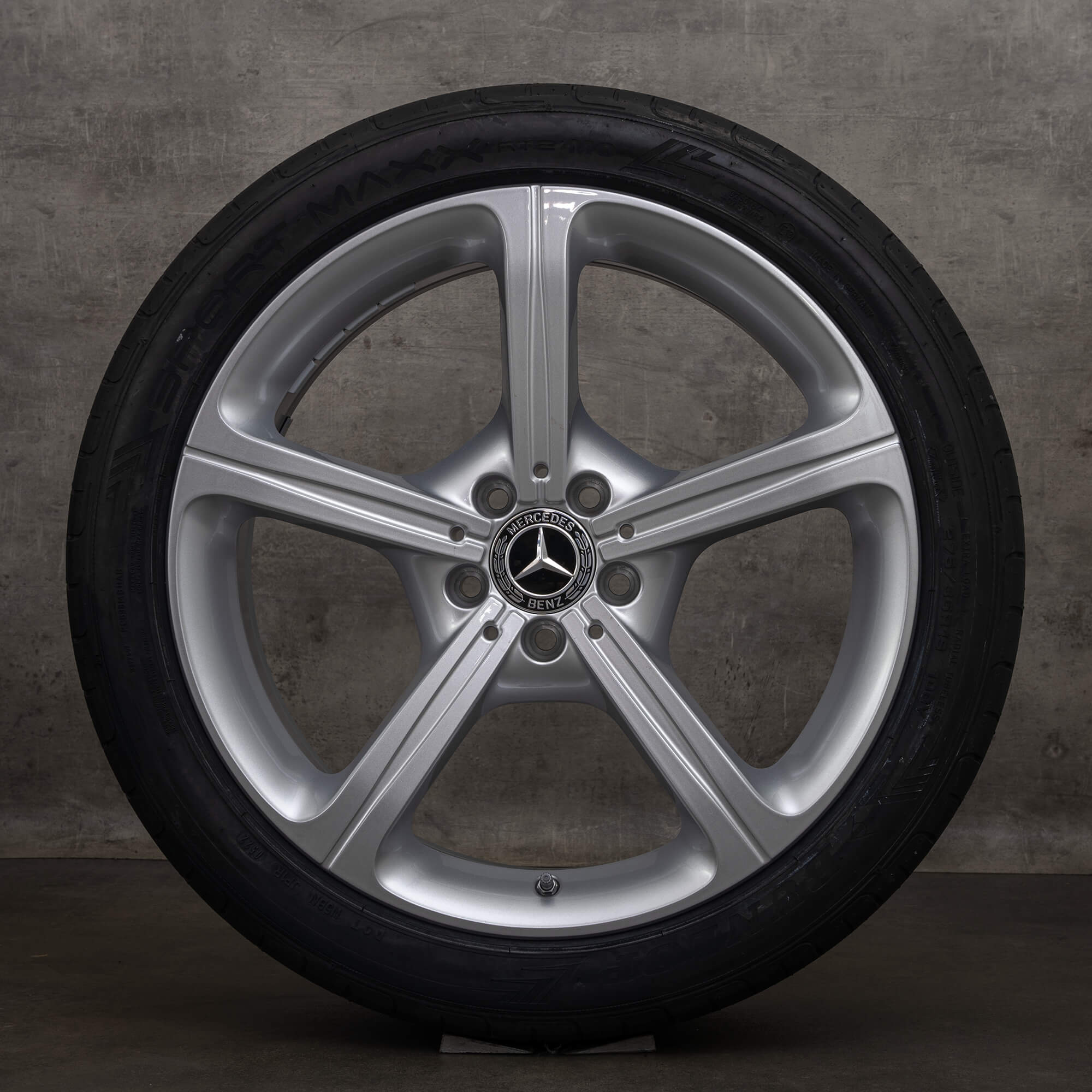 Jante originale Mercedes Benz CLS 19 inch C257 roți de vară A2574011000 A2574011100 argintiu