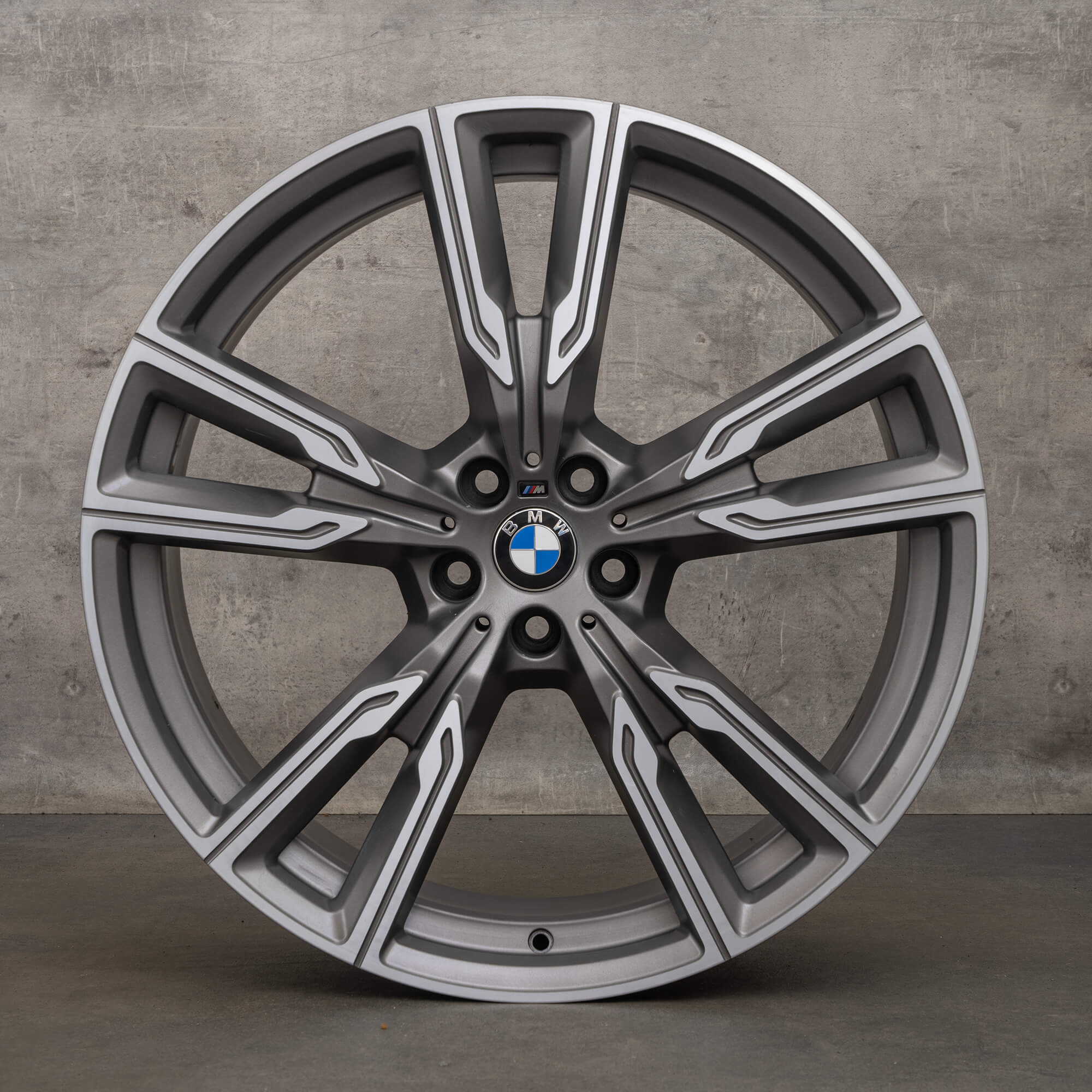 OEM BMW X5 G05 X6 G06 22 inch rims 8072002 8072003 747 M cerium grey matt high gloss