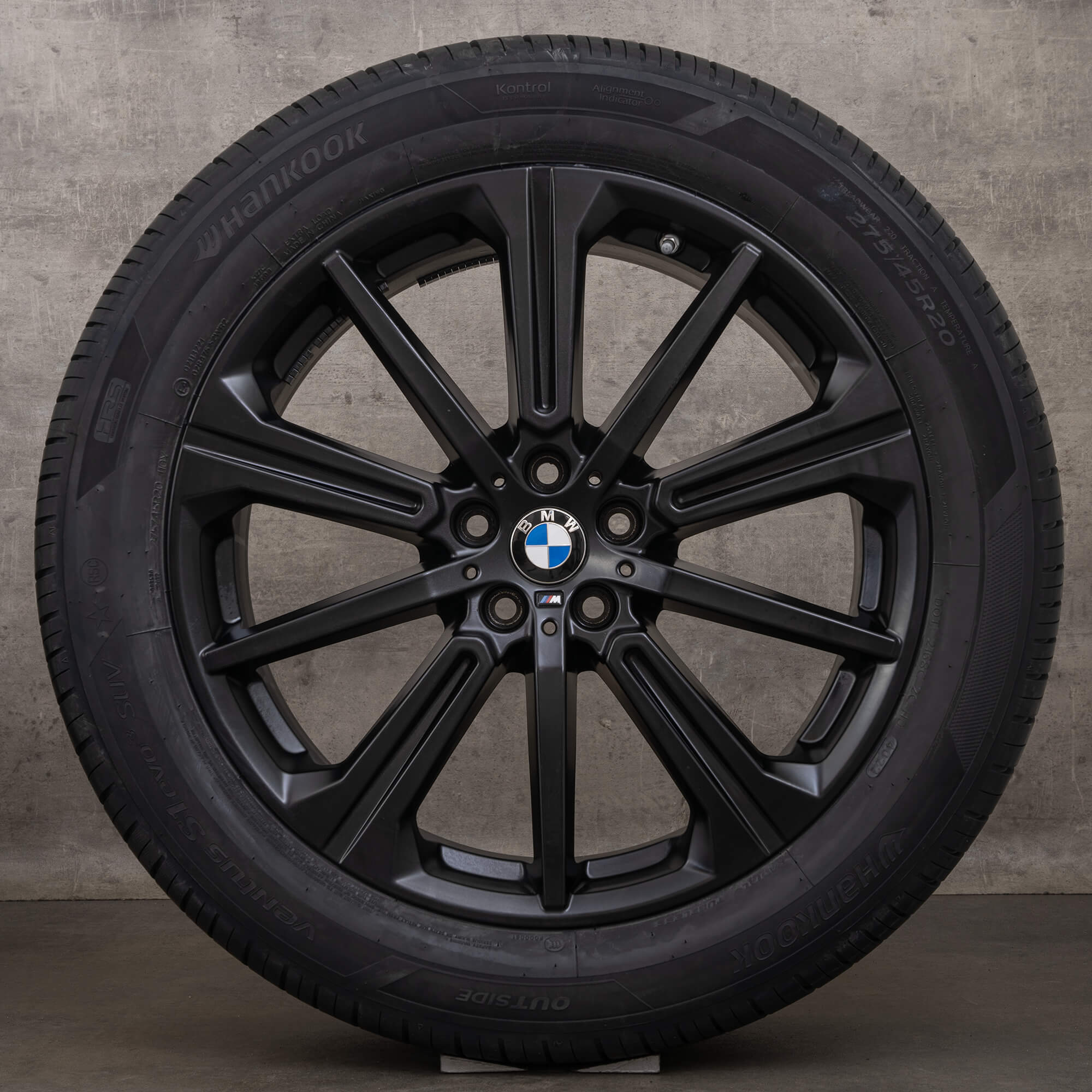 Original BMW X5 G05 X6 G06 20 tums sommarhjul fälgar 748 M 6883765 matt svart
