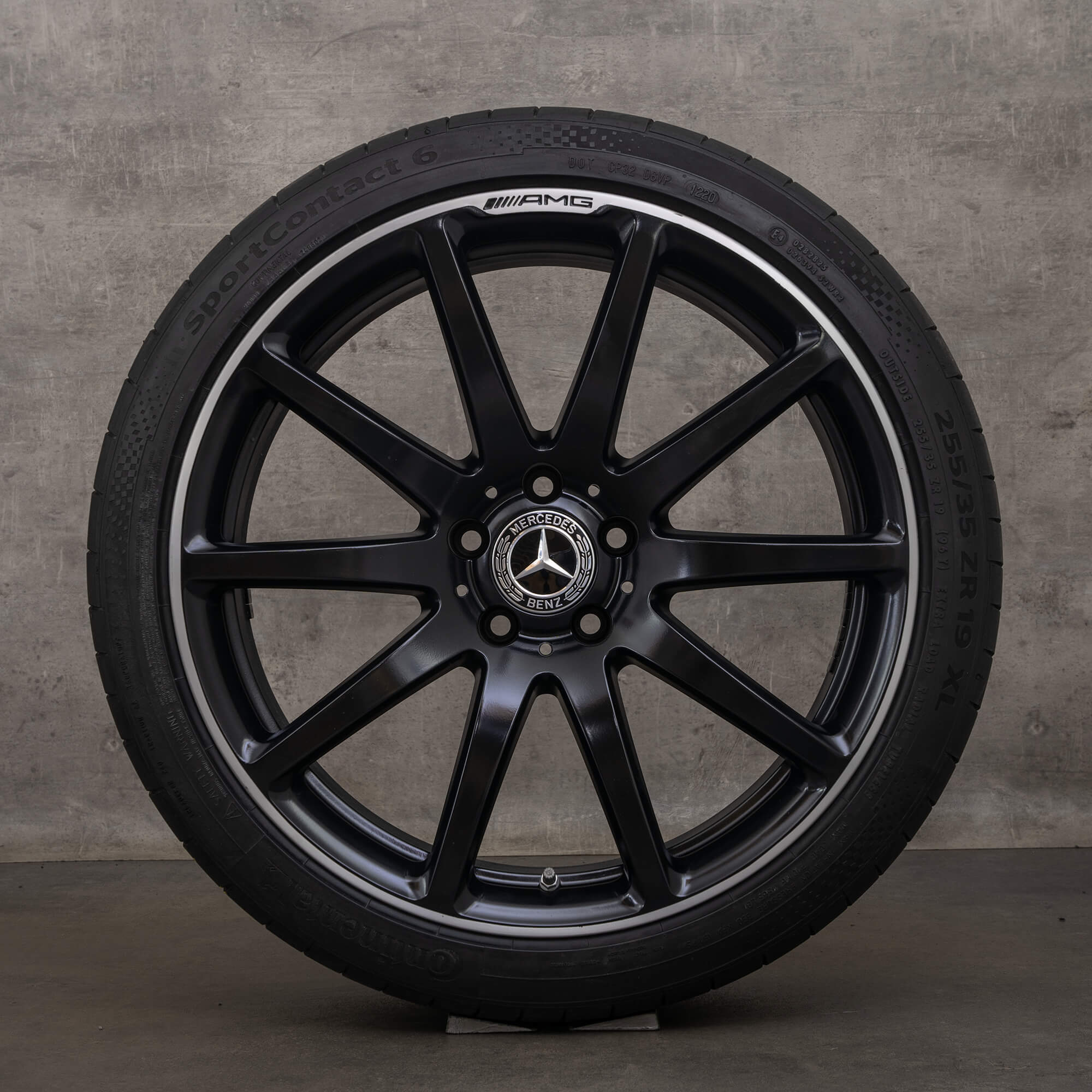 OEM Mercedes Benz AMG SL rims 19 20 inch 63 65 R231 summer wheels A2314010200 A2314012302 black high-gloss