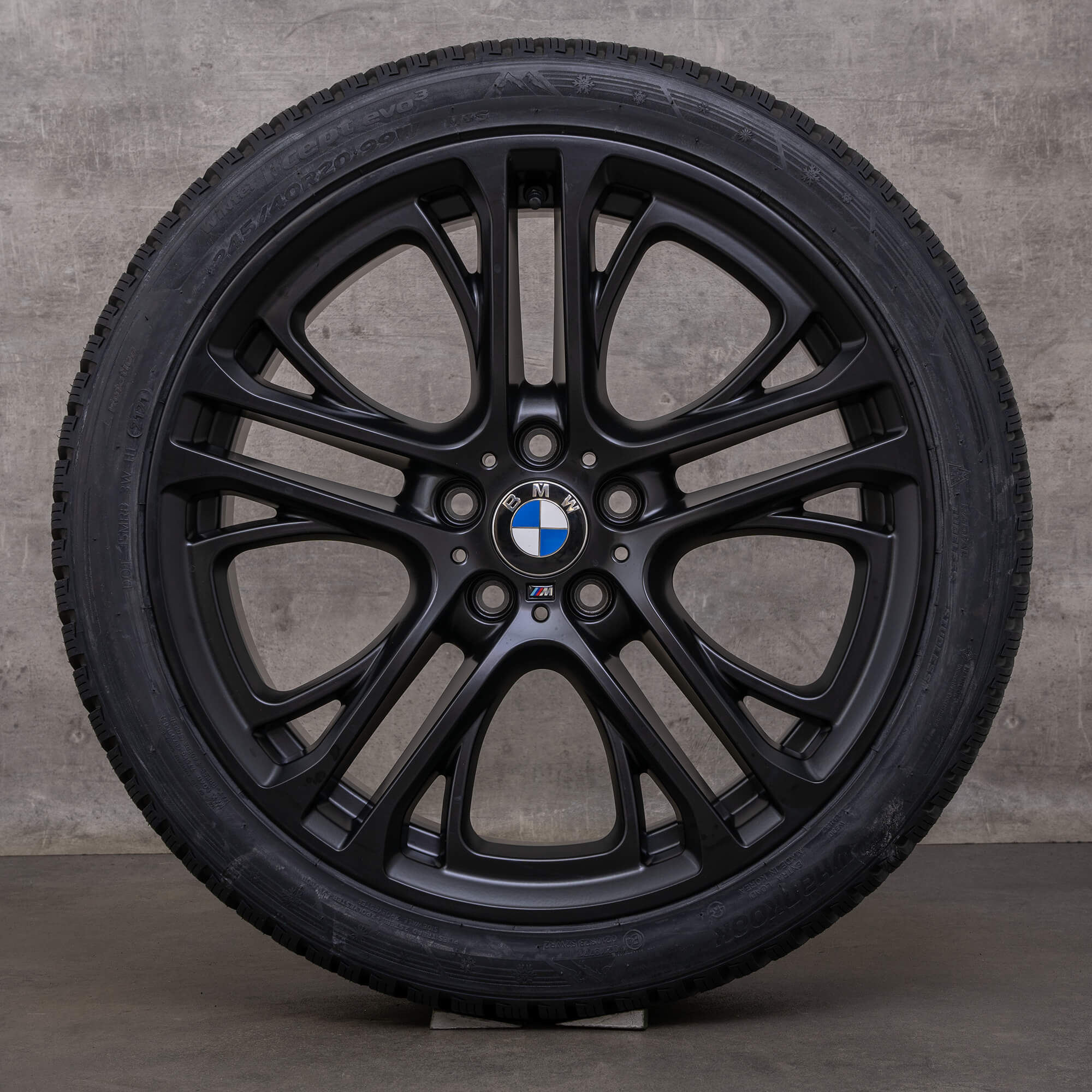 Original BMW X3 X4 Winter wheels 20 pouces F25 F26 Styling jantes 310 M 6787582 6787583 black matt