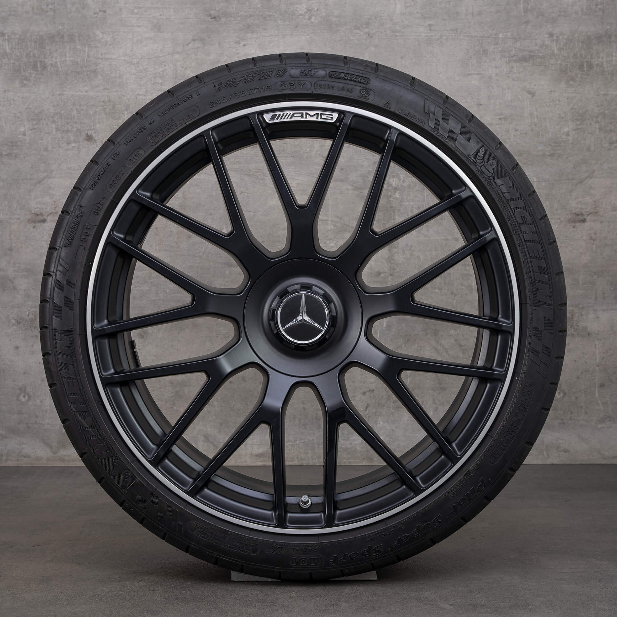 AMG 19 inch rims Mercedes Benz C63 S W205 S205 summer tires wheels