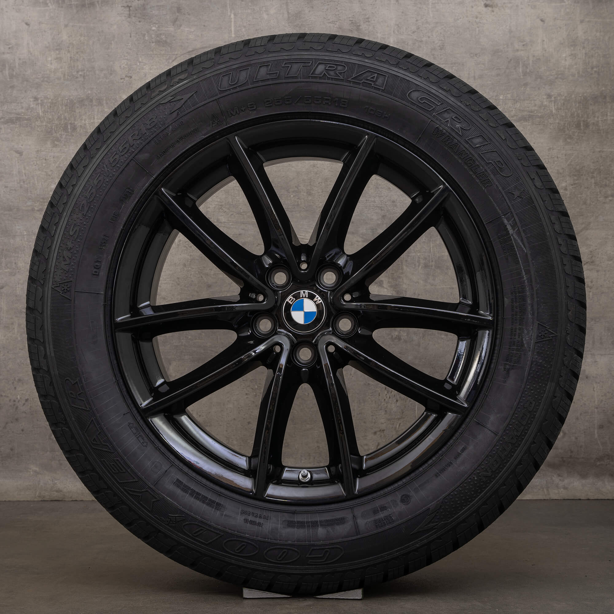 OEM BMW X5 G05 X6 G06 18 inch winter tires rims 618 6880684 black