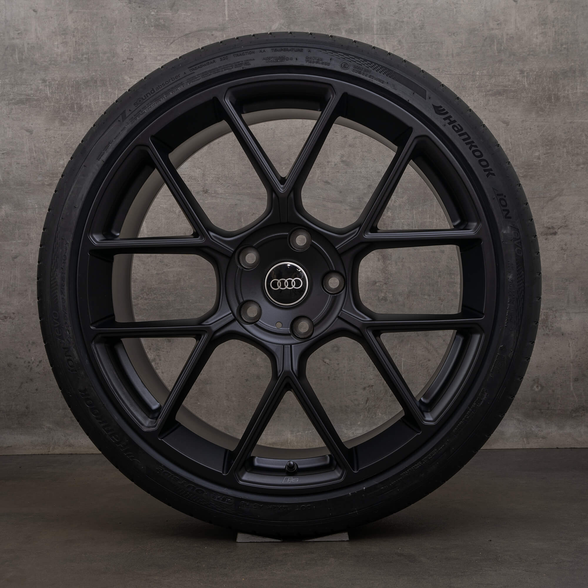 Jante originale AUDI e tron 21 inch GT RS roți de vară 4J3601025CJ 4J3601025DC negru mat NOU