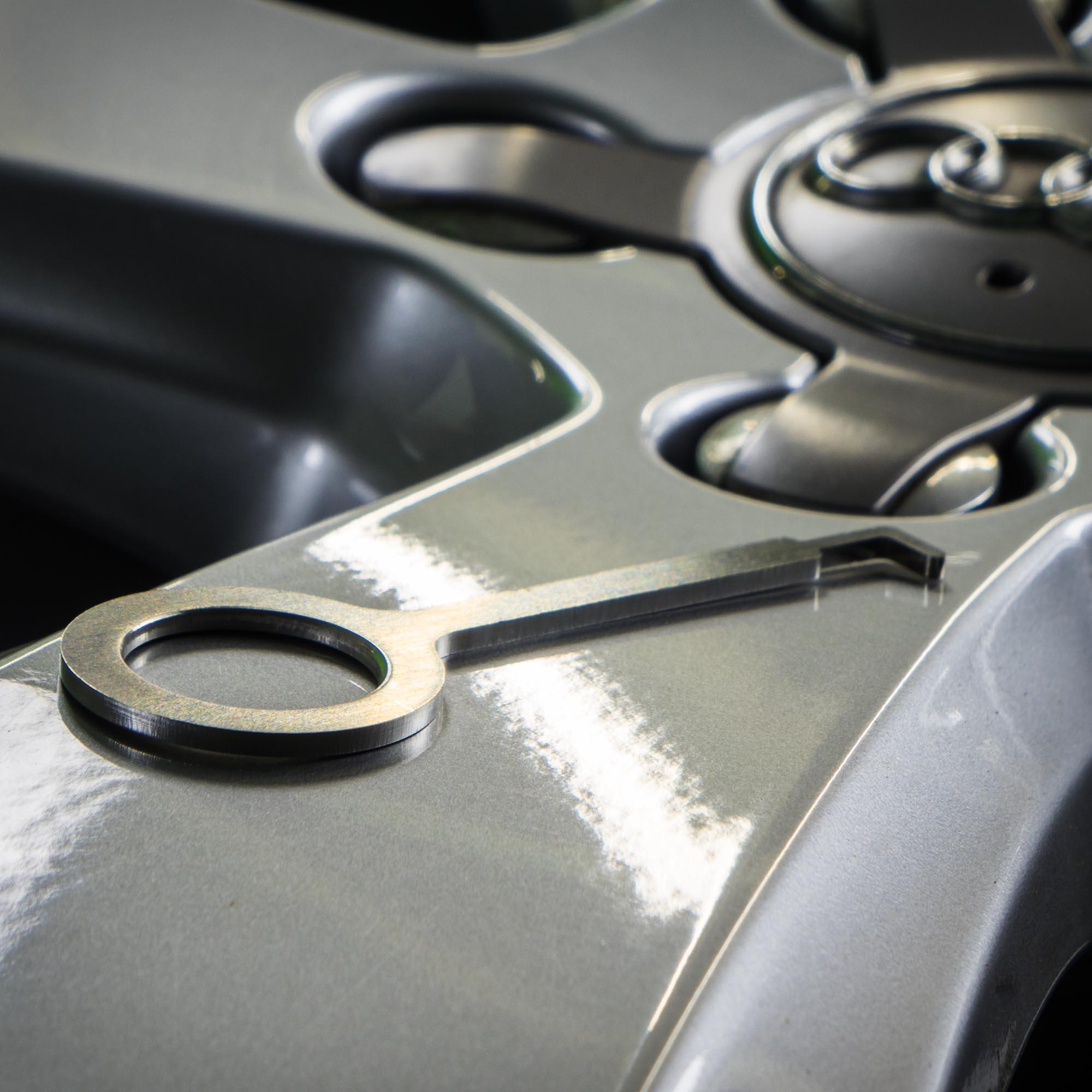 Abziehhaken für 5-Finger Nabendeckel Felgendeckel Nabenkappe Deckel Audi VW MAM