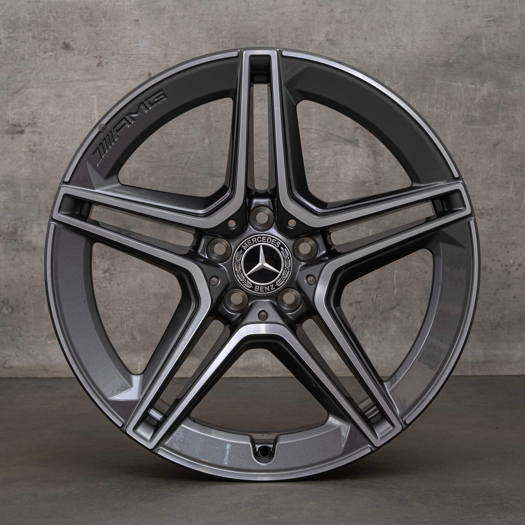 Originale Mercedes Benz CLS 53 AMG cerchi 19 pollici C257 A2574013000 A2574011600 himalaya grigio lucido torniti NUOVO