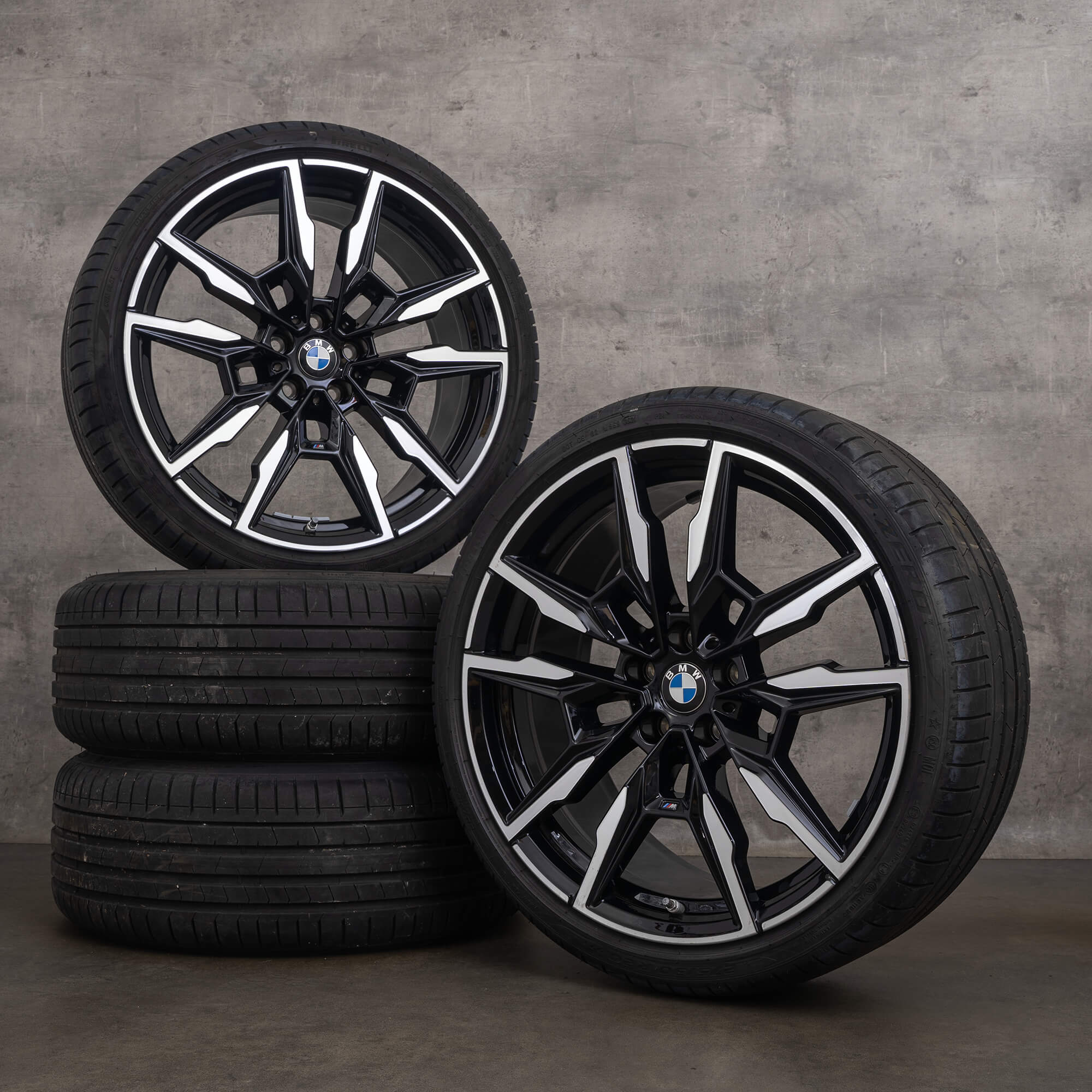 Originální BMW řady 8 ráfky 20palcová G14 G15 G16 letni alu kola 5A07086 5A07087 černý vysoký lesk