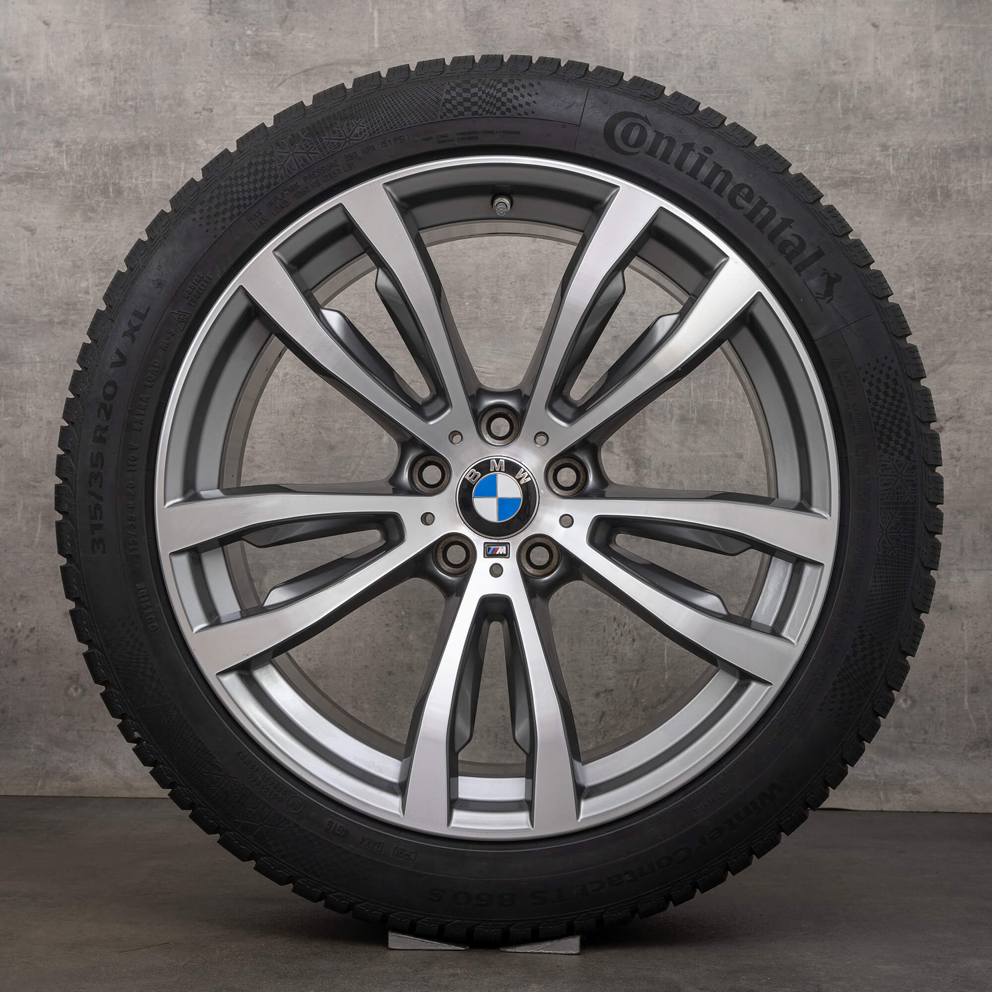 BMW X5 E70 F15 X6 F16 vinterhjul 20-tommers felger styling 469 M vinterdekk