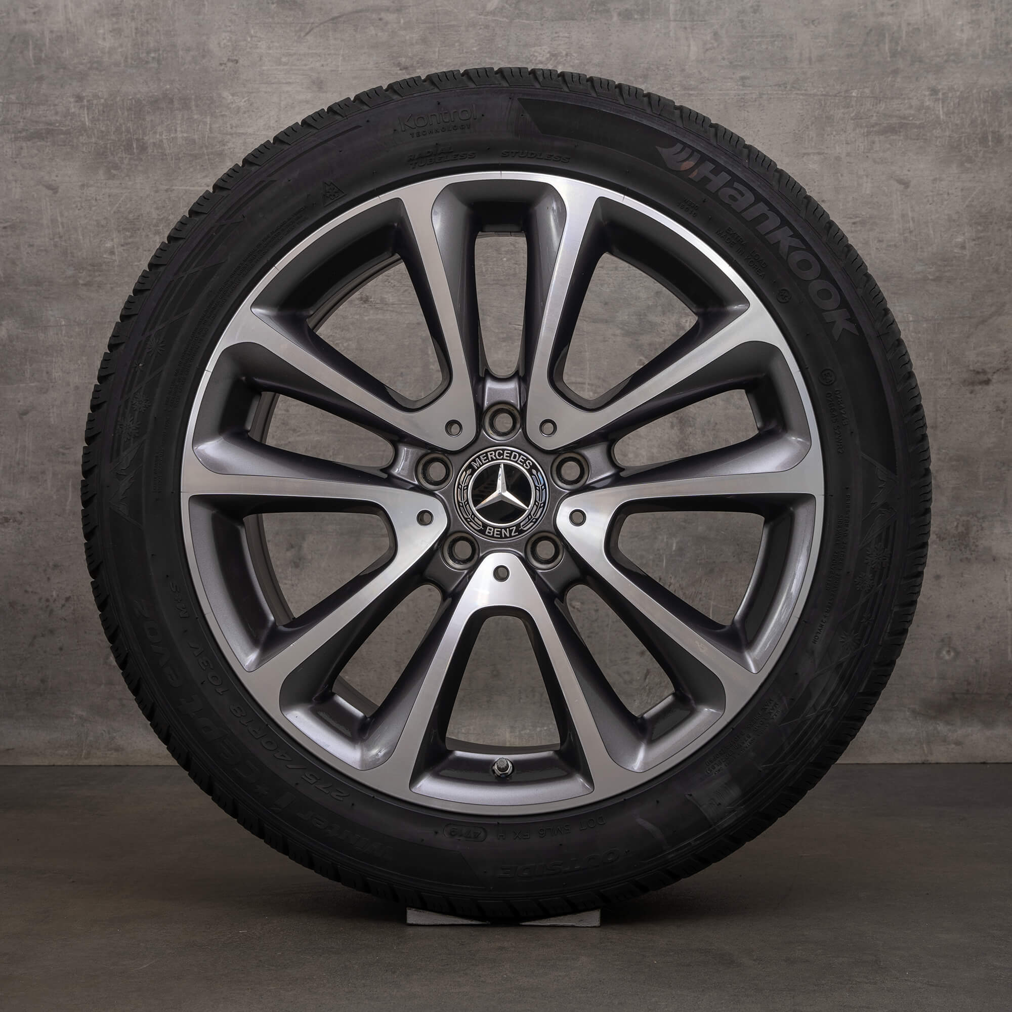 OEM Mercedes Benz E Class 18 inch W213 S213 C238 A238 rims winter tires A2134011600 A2134010400 himalaya grey