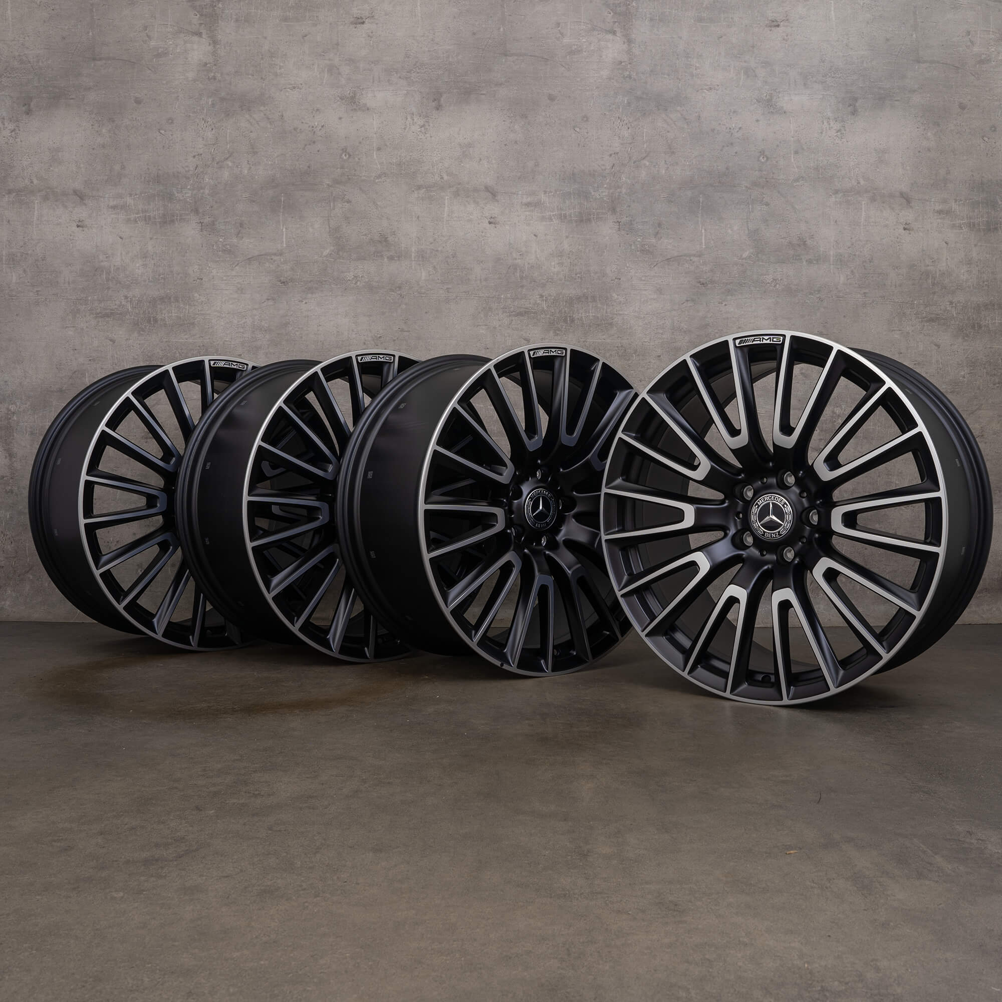 Originele AMG Mercedes G Klasse 63 velgen 22 inch W465 W463A A4654011000 zwart