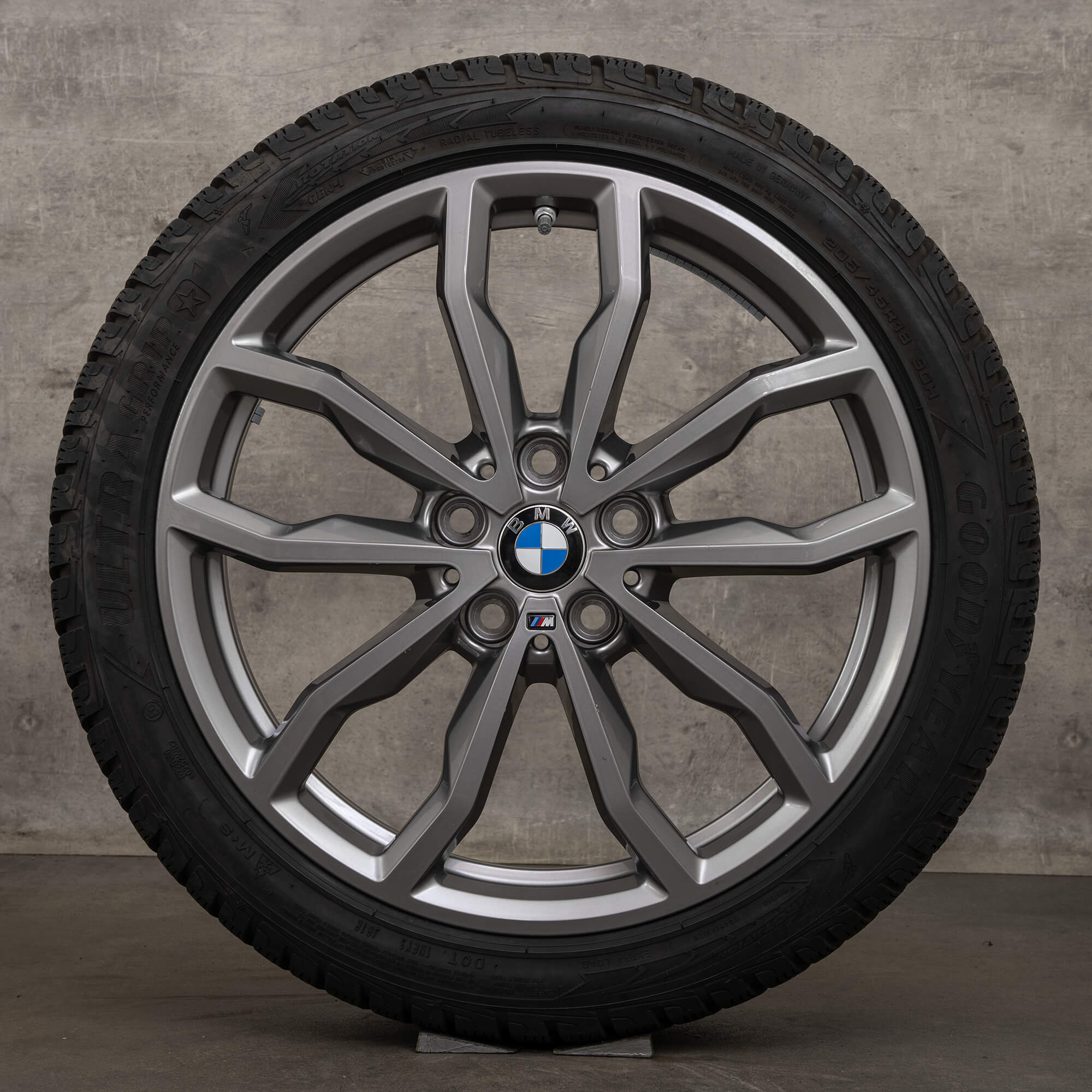 OEM BMW X1 X2 winter wheels 18 inch F48 F39 rims Styling 771 M 6877550 ferricgrey