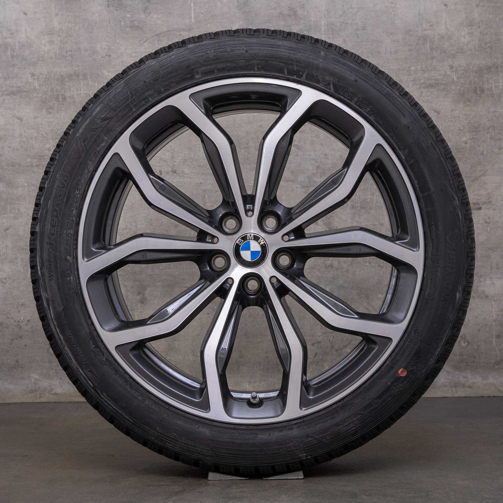 Original BMW X3 X4 Winter wheels 20 inches G01 G02 Styling jantes 695 6877329 6877330 orbit grey front polish