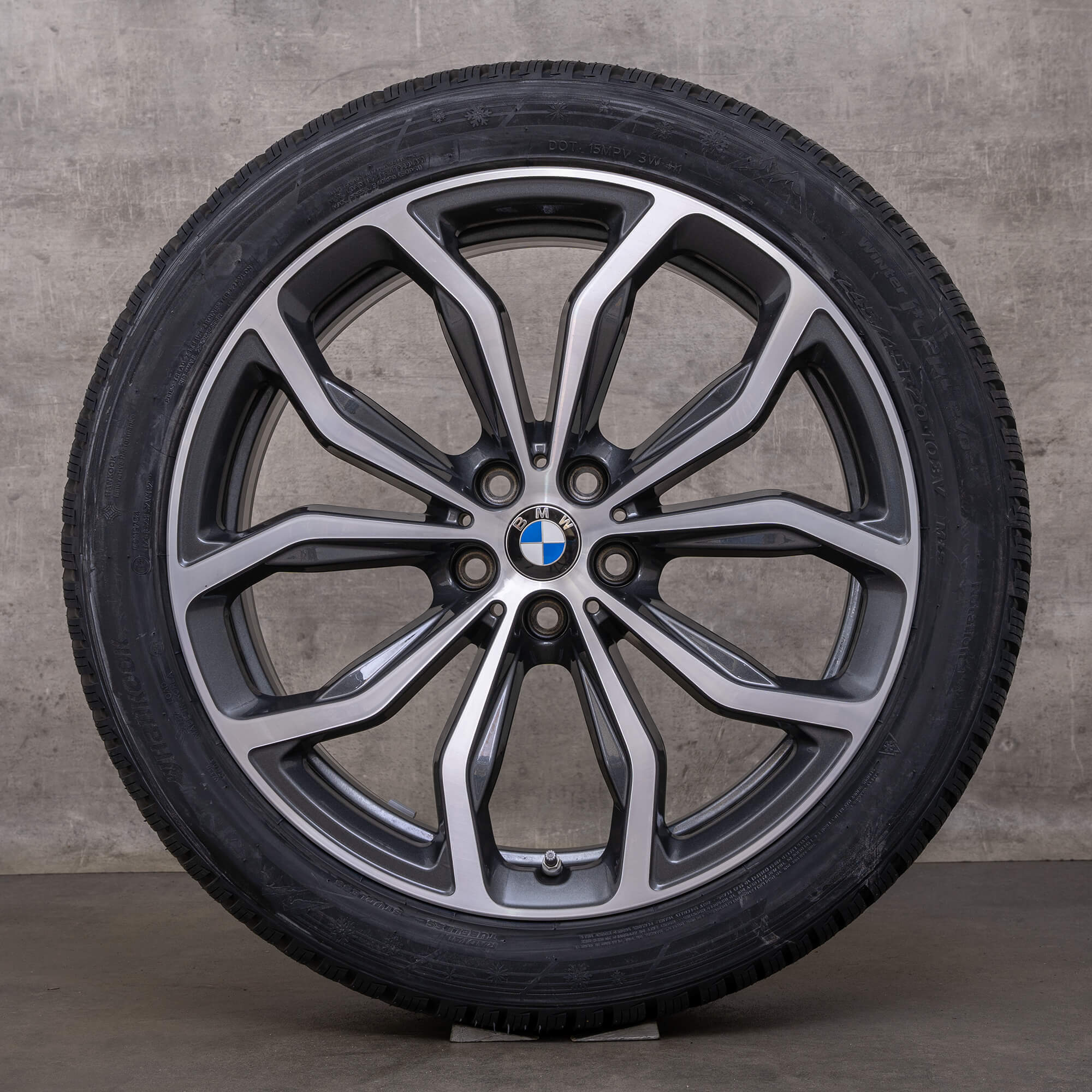 Original BMW X3 X4 Winter wheels 20 inches G01 G02 Styling jantes 695 6877329 6877330 orbit grey front polish