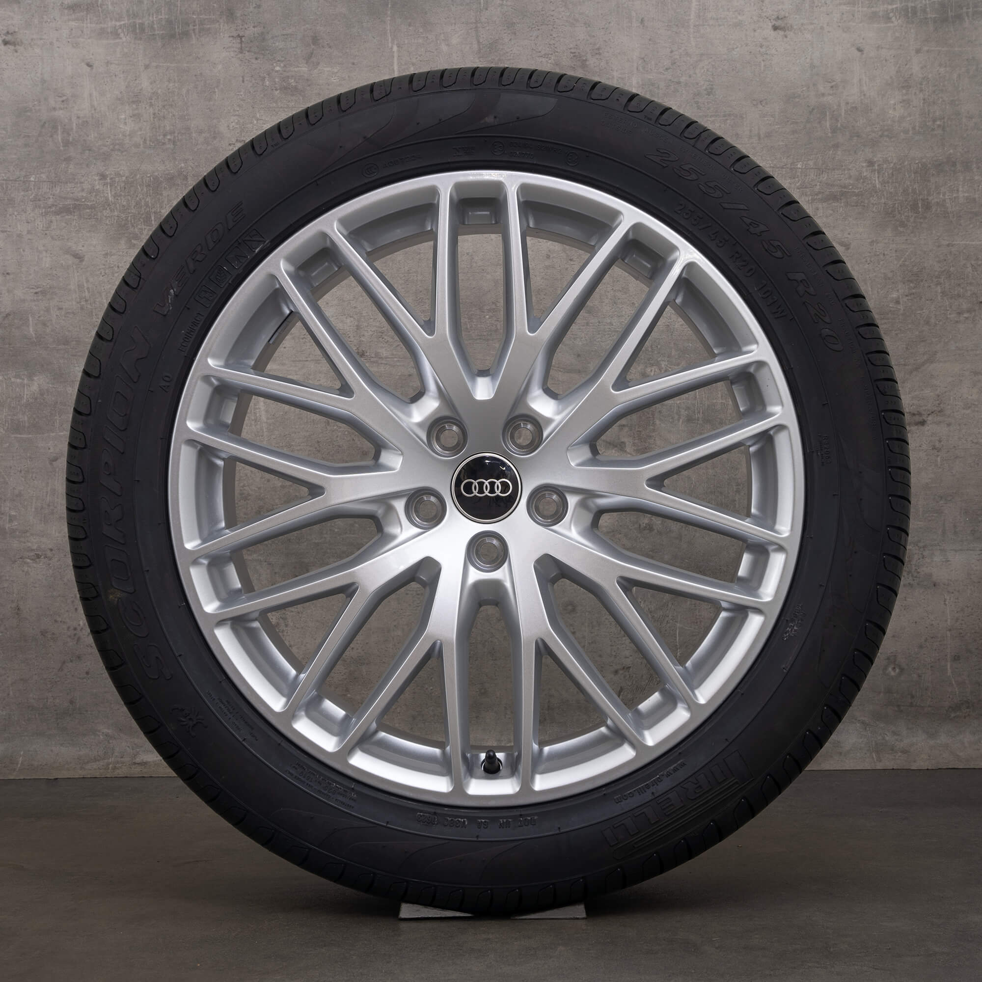 OEM Audi Q5 SQ5 rims 20 inch FY summer wheels 80A601025AB silver