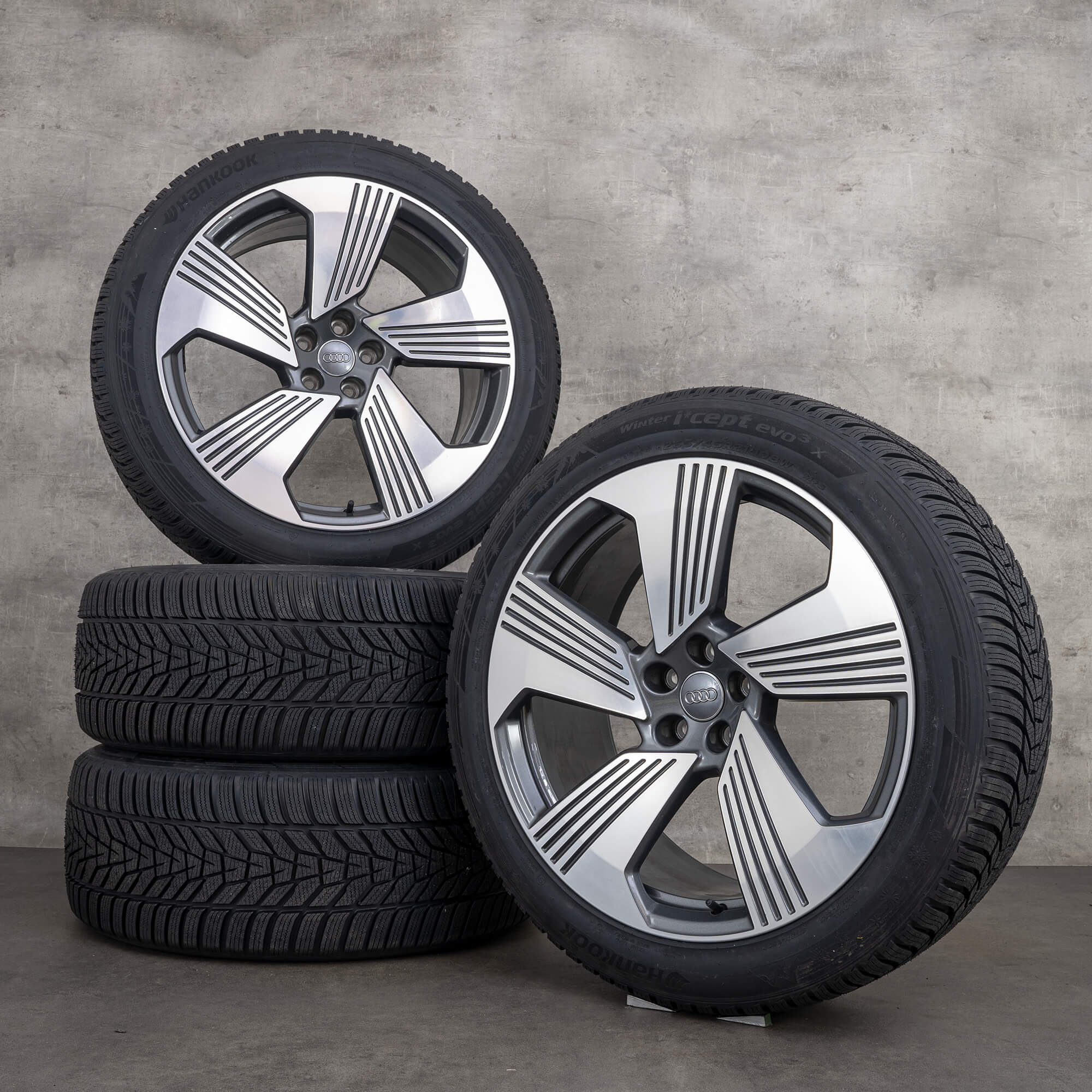 Jante Audi de 21 inch Q8 e-tron GE Sportback Turbine roți iarnă 4KE601025F NOU