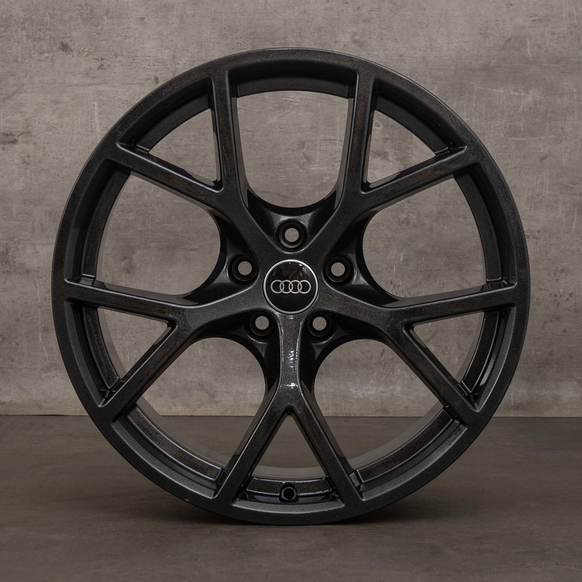 OEM Audi RS3 rims 19 inch 8Y 8Y0601025BT 8Y0601025BQ black metallic painted