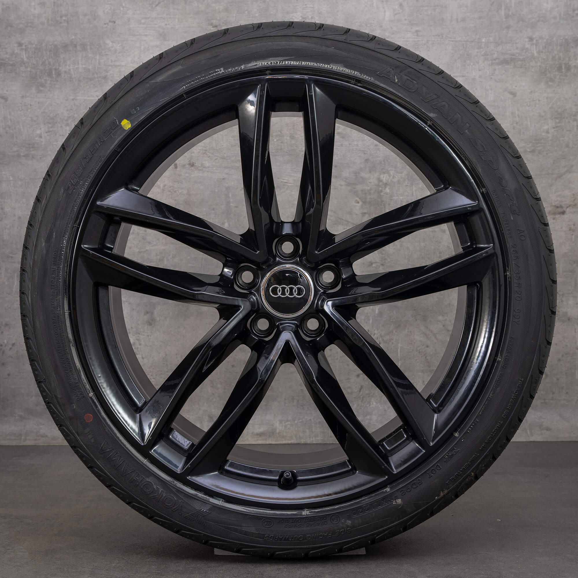 OEM Audi A8 S8 4H D4 20 inch winter tires rims 4H0601025BR black