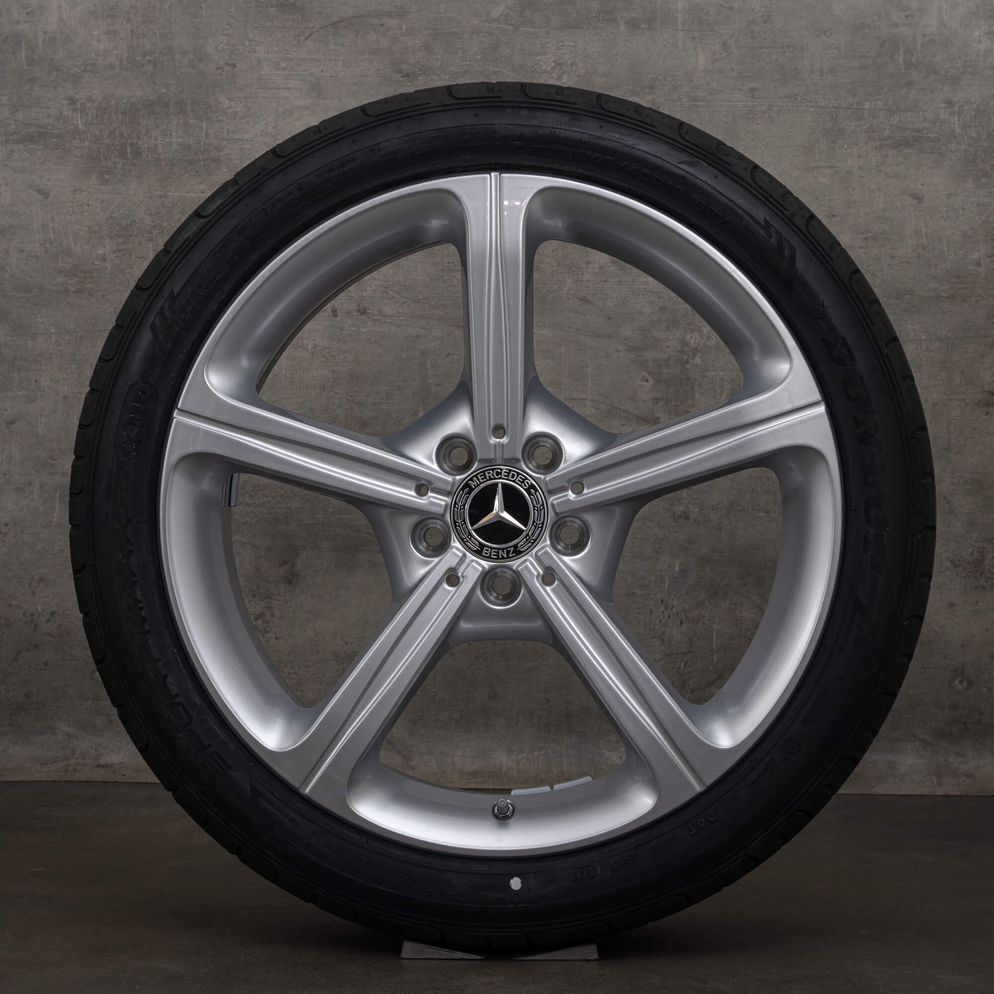 Jante originale Mercedes Benz CLS 19 inch C257 roți de vară A2574011000 A2574011100 argintiu