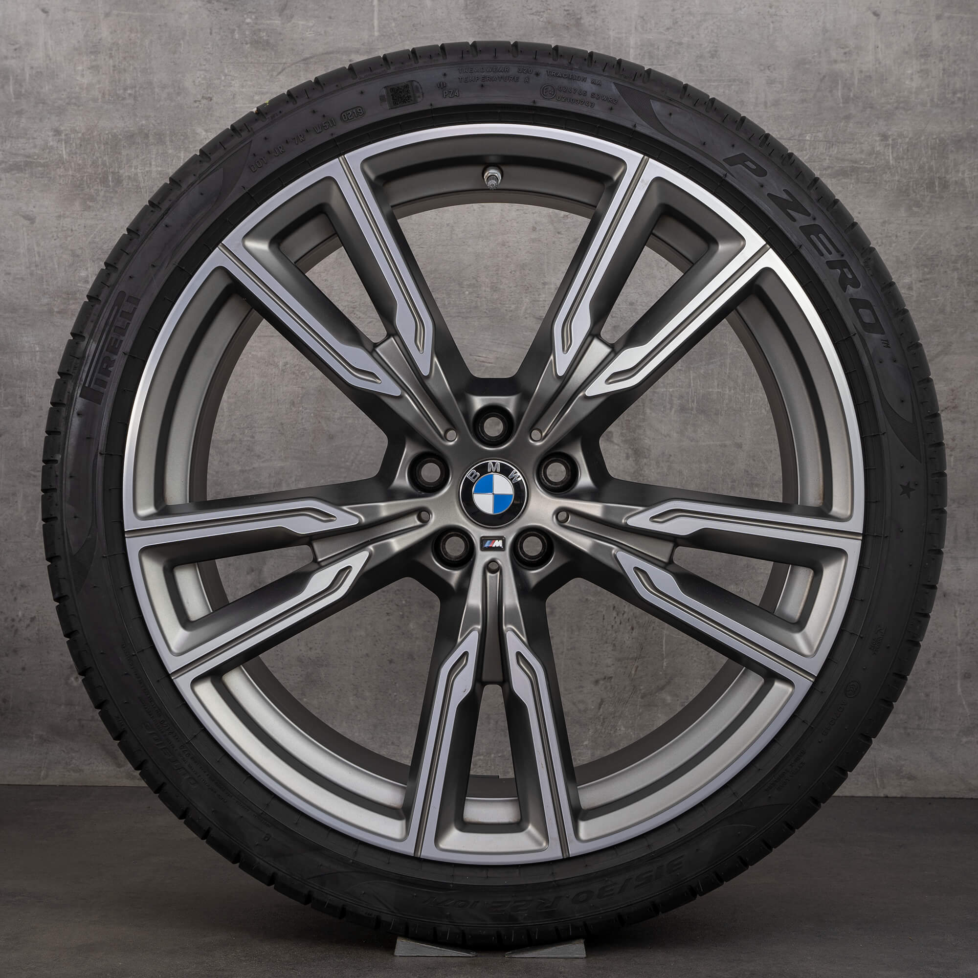 BMW 22 inch rims X5 G05 X6 G06 styling M747 summer tires wheels alloy rims