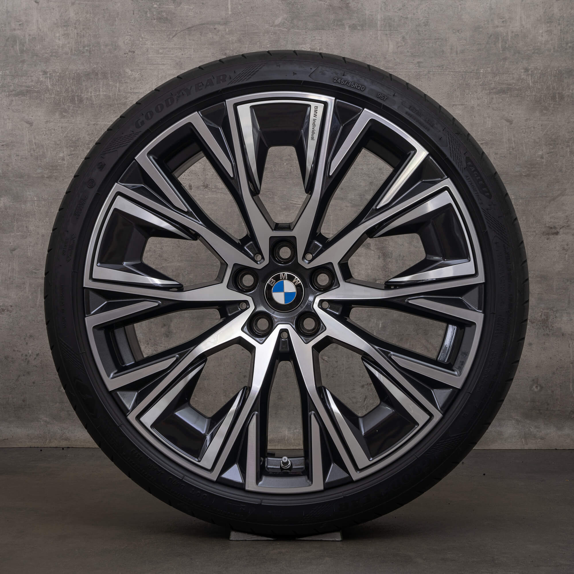 OEM BMW 4 Series & i4 rims 20 inch G26 summer wheels 8747310 8747311 Styling 862i midnight grey high-gloss