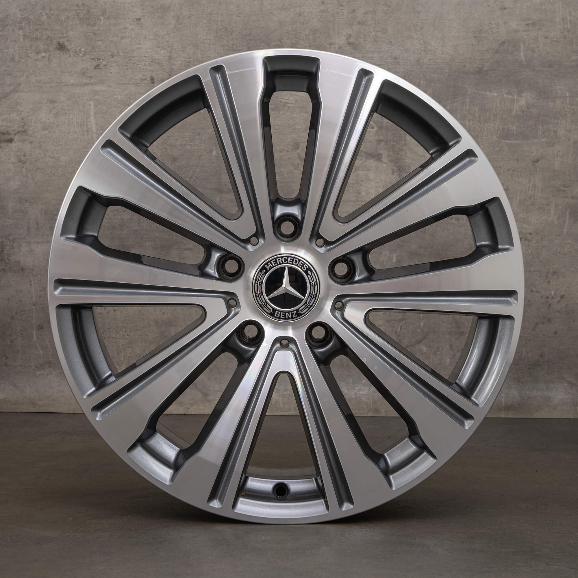 Llantas originales Mercedes Benz Clase G de 19 pulgadas W463A G500 A4634011100 gris Himalaya alto brillo